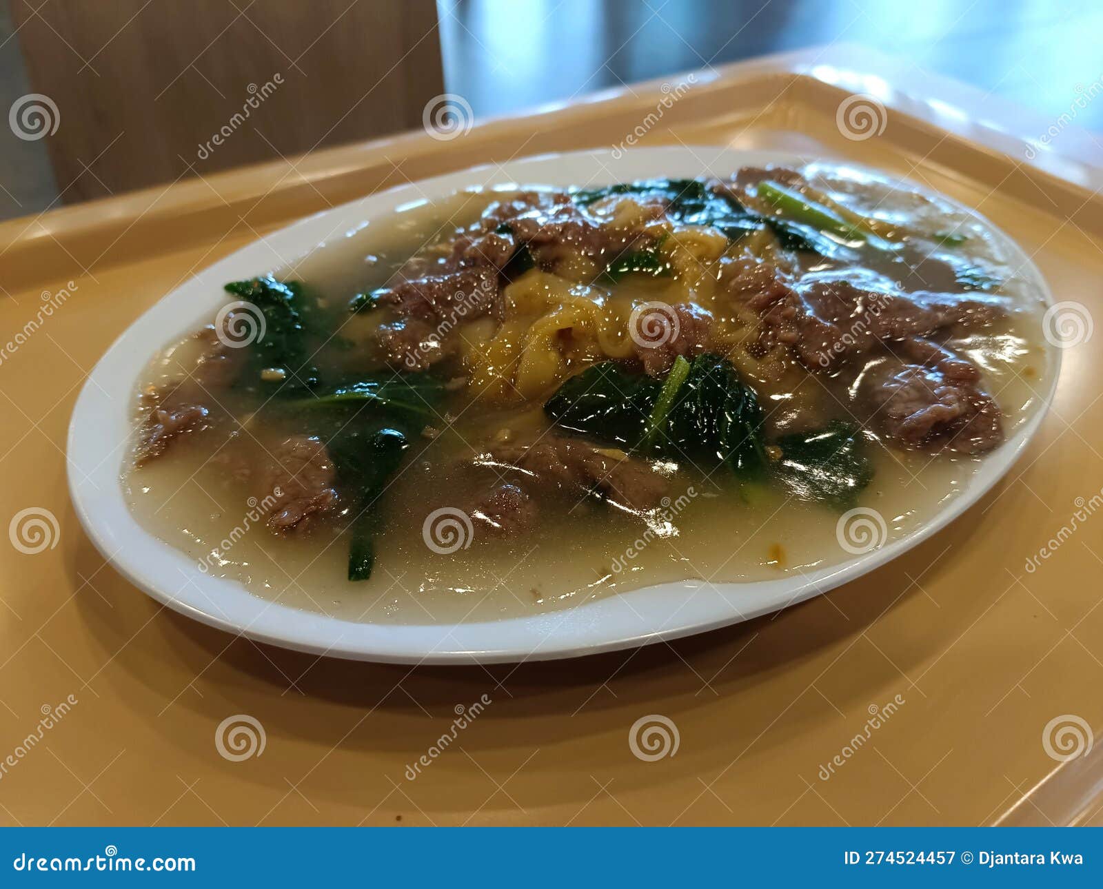 Delicious Beef Flat Rice Noodle & X28;2& X29; Stock Image Image of