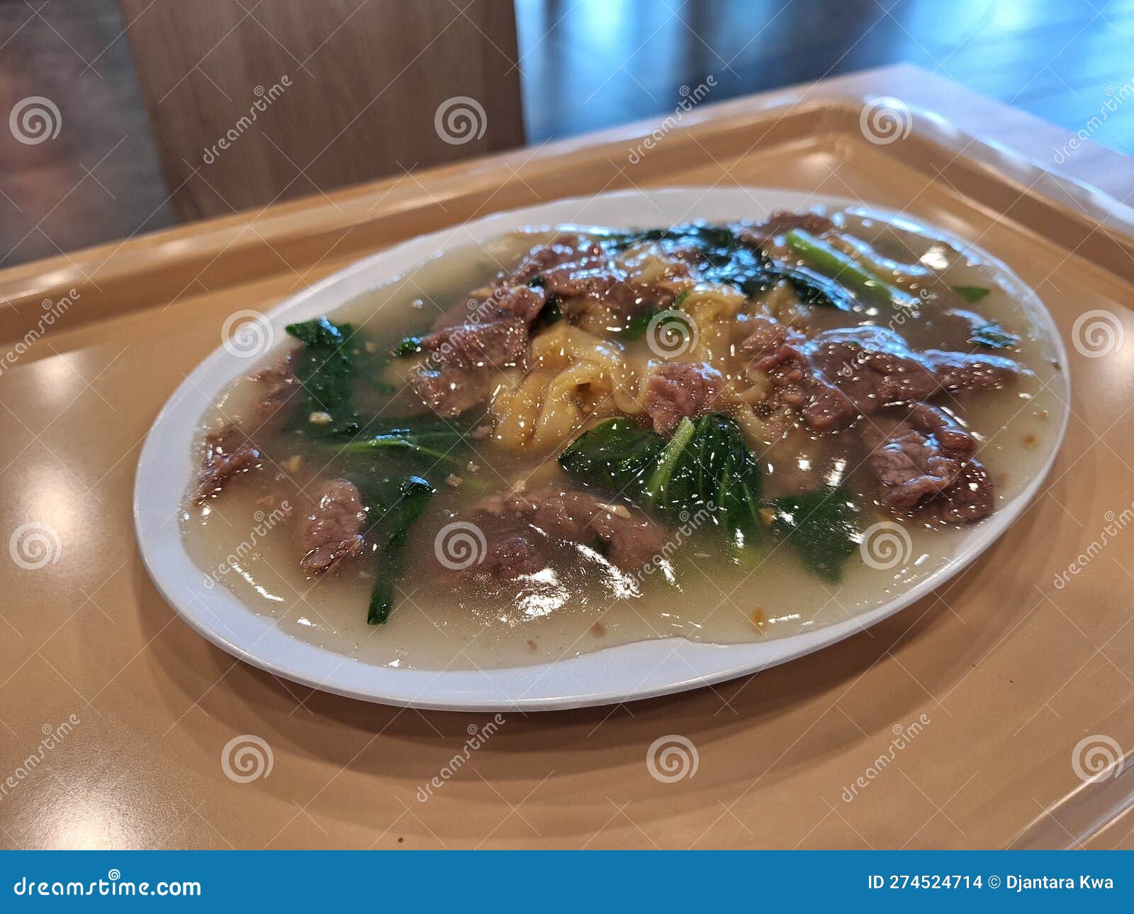 Delicious Beef Flat Rice Noodle & X28;1& X29; Stock Photo Image of