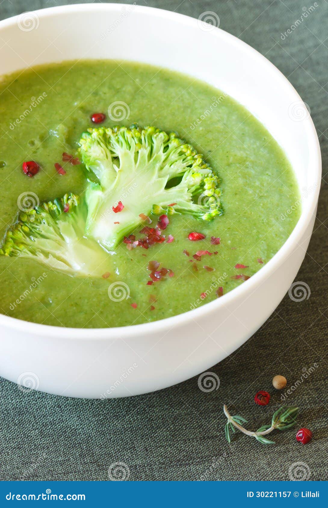 Broccoli soup. stock image. Image of bowl, cooked, cuisine 30221157