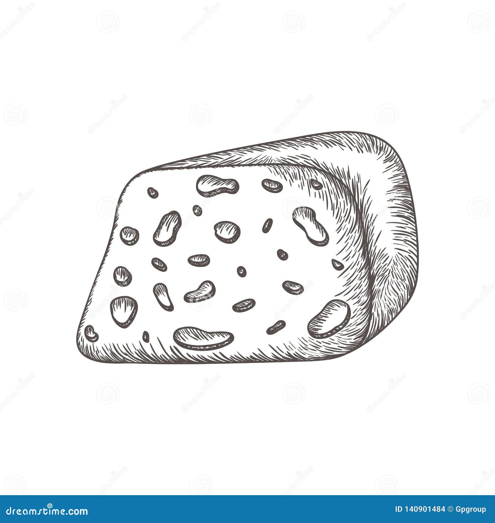 Delicious Cheese in Drawing Icon Stock Vector Illustration of nutrient, graphic 140901484
