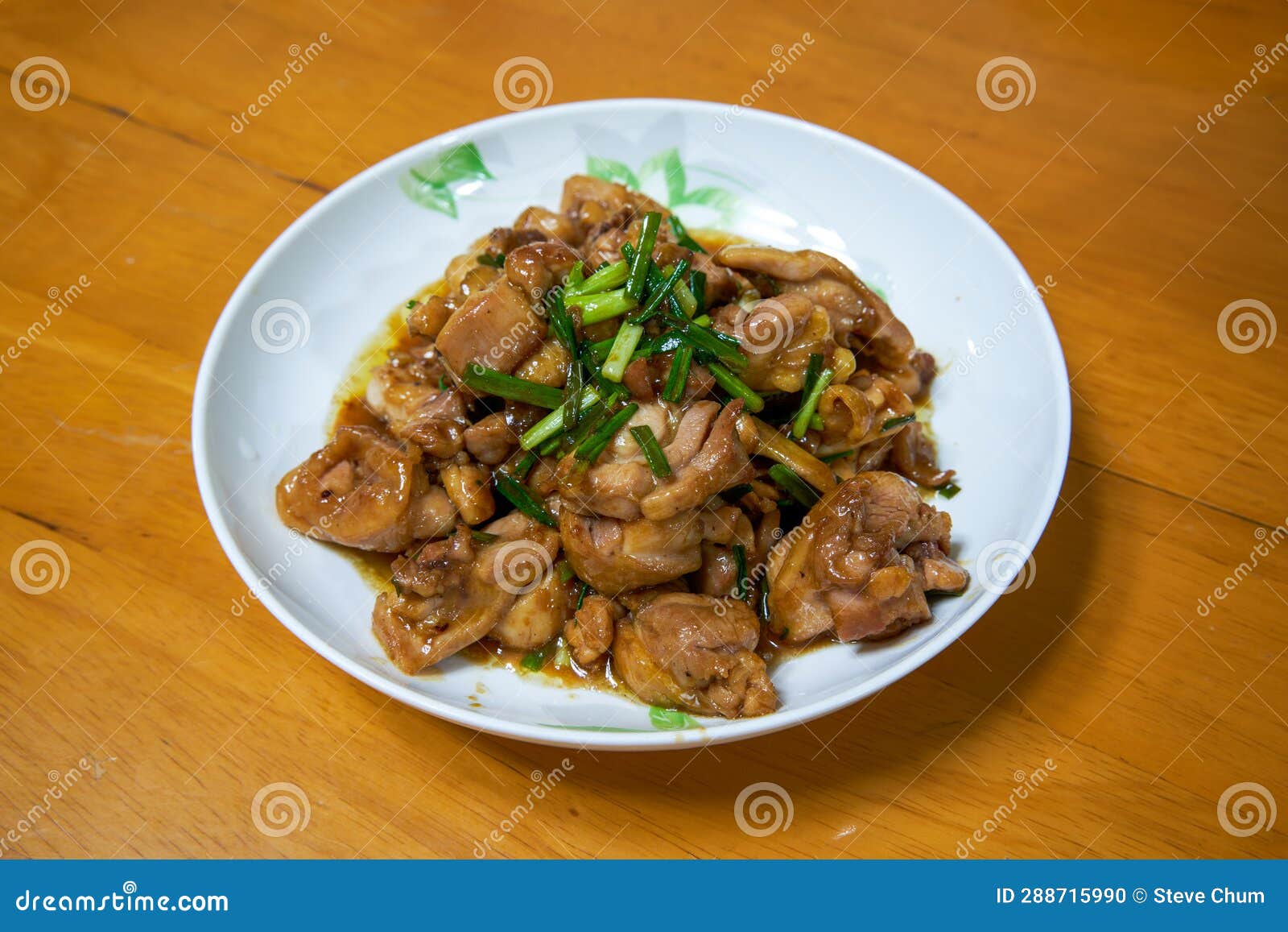 A Delicious Chinese Home-cooked Dish, Stir-fried Chicken Thigh with