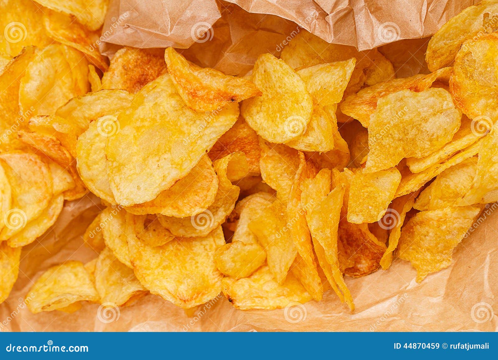 Delicious Chips on the Table Stock Image Image of crunchy, thin 44870459