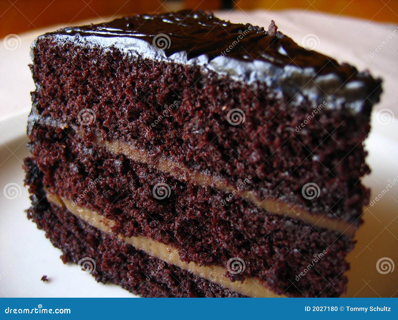 Delicious chocolate cake stock photo. Image of birthday 2027180