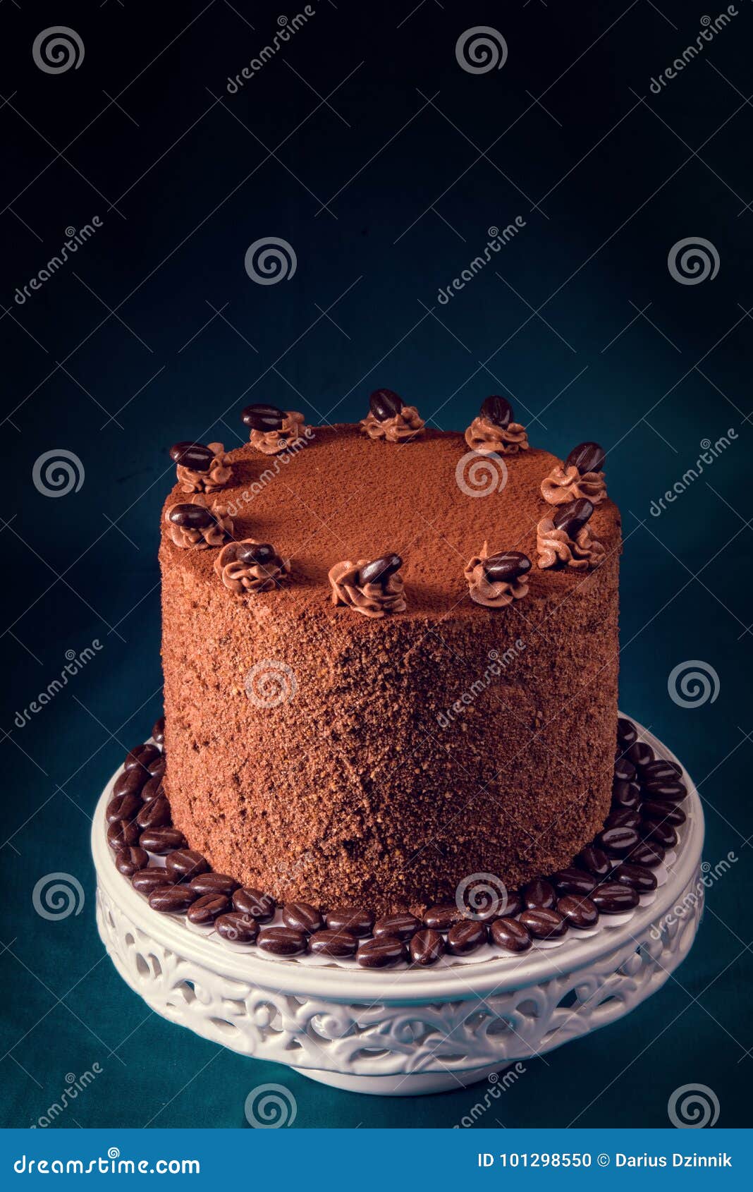 Delicious Chocolate Coffee Pie Stock Photo Image of celebration