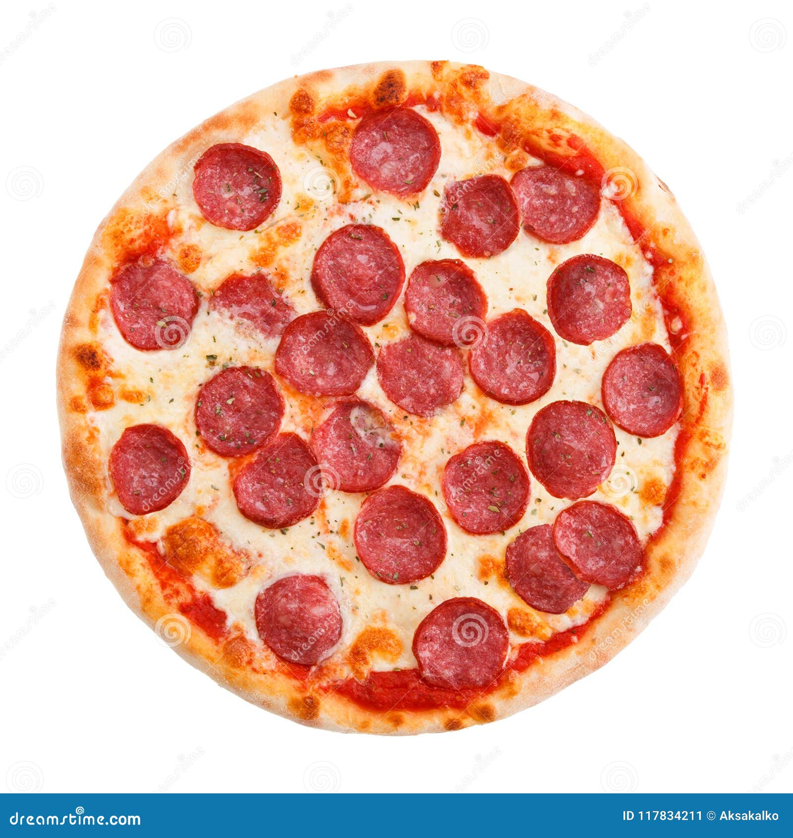 Delicious Classic Italian Pizza Pepperoni with Sausages and Cheese ...