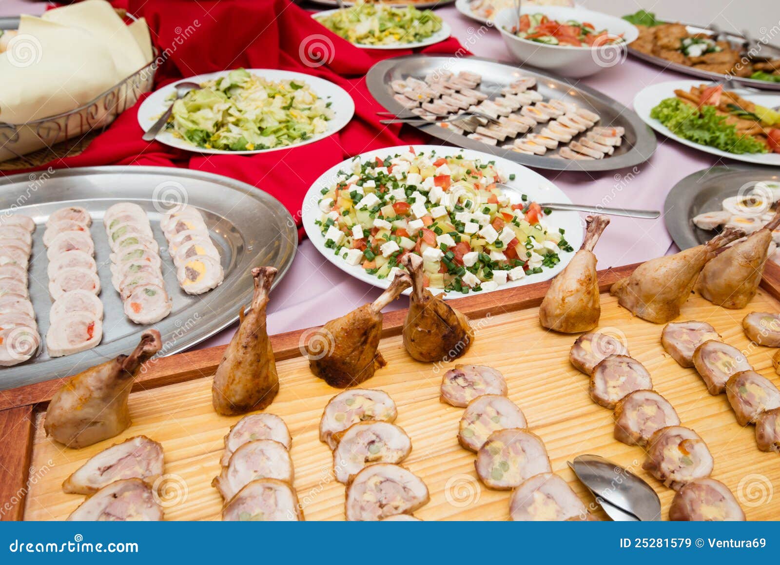 Delicious cold appetizers stock image. Image of banquet 25281579