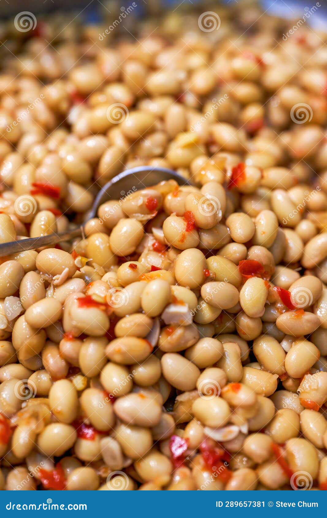 A Delicious Cold Dish, Braised Soybeans with Chili Stock Image Image