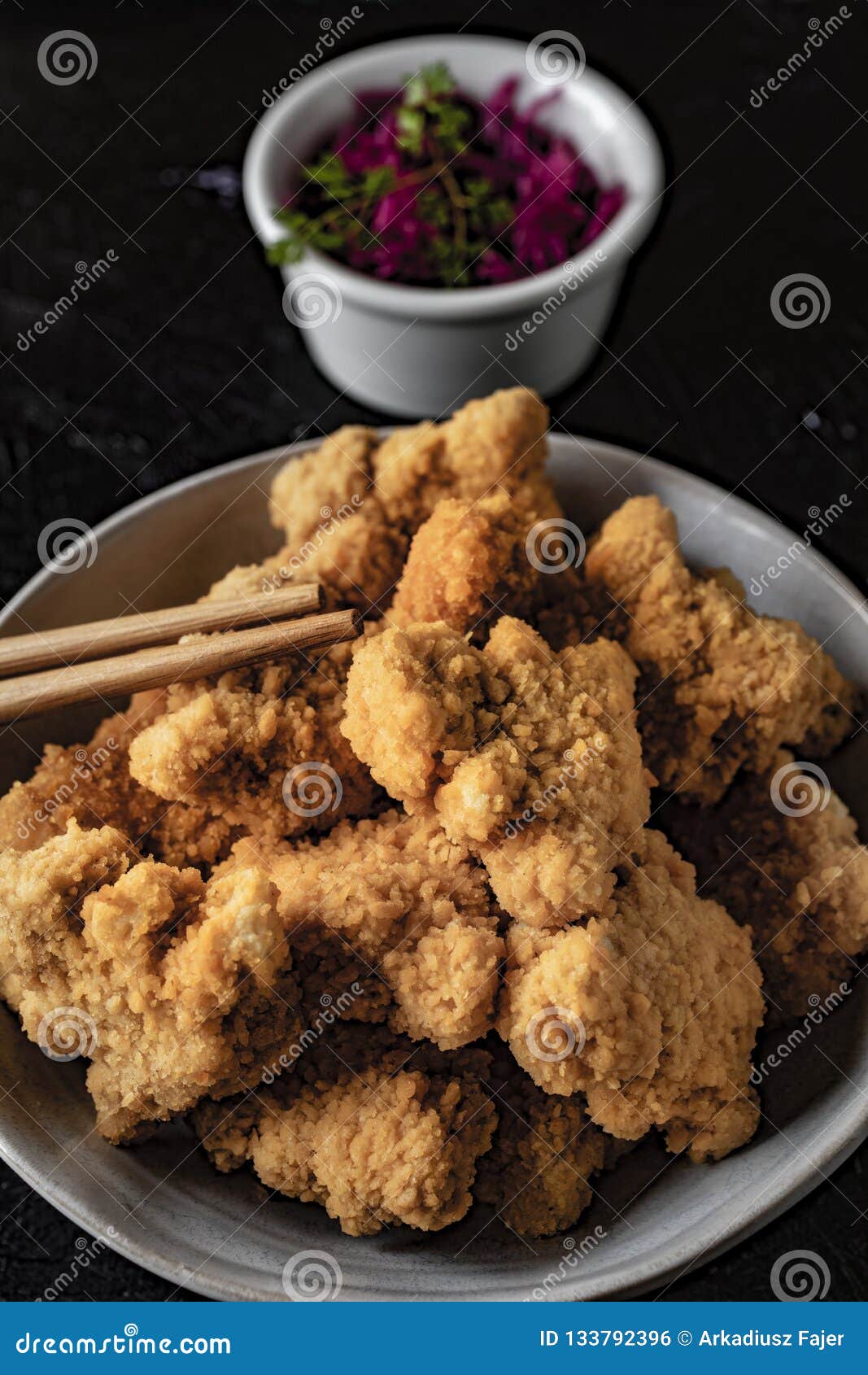 Delicious Crispy Fried Chicken Breast Strips Stock Photo Image of