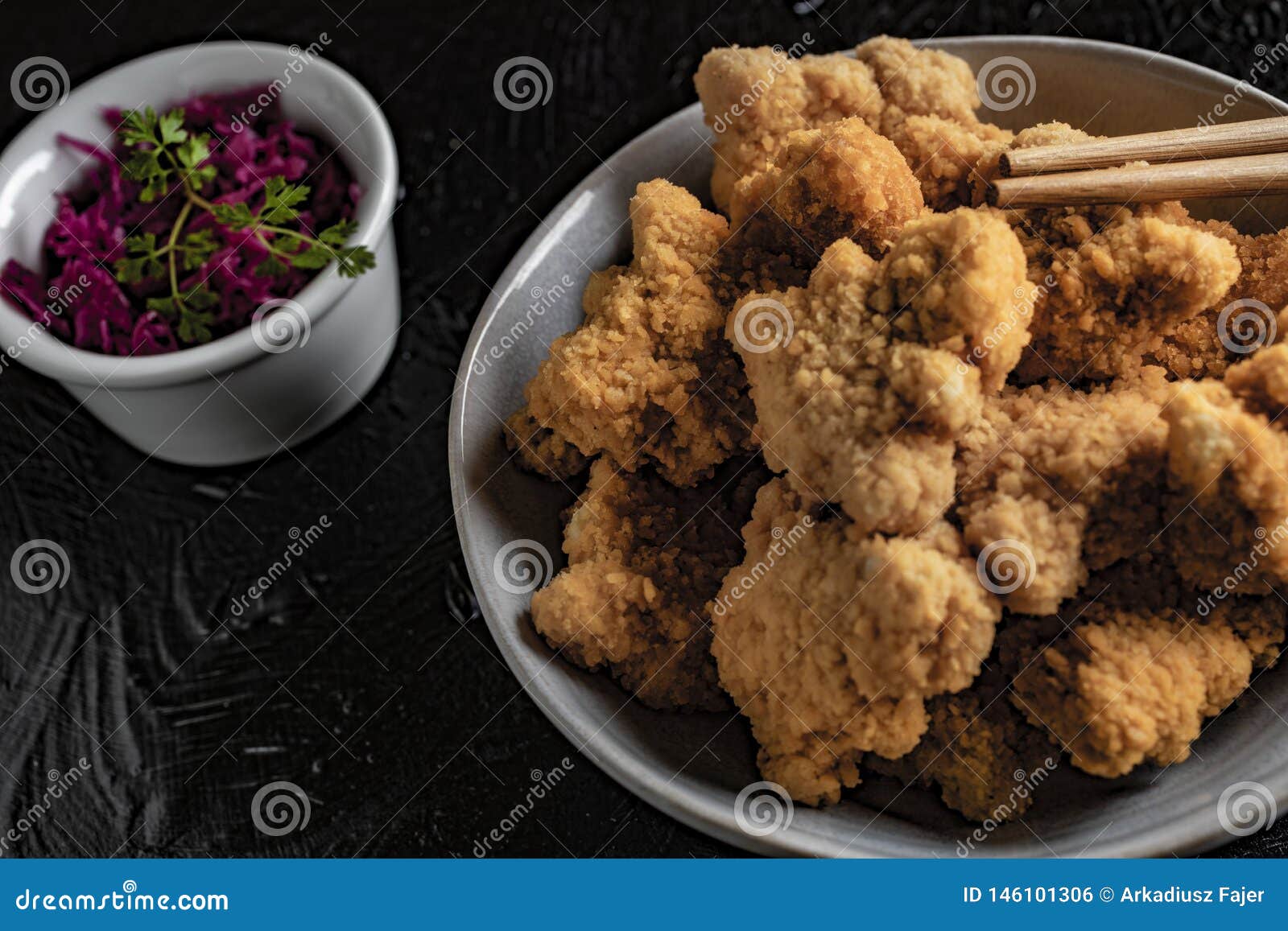 Delicious Crispy Fried Chicken Breast Strips Stock Photo Image of