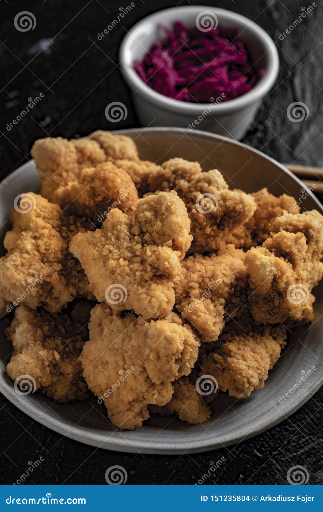 Delicious Crispy Fried Chicken Breast Strips Stock Photo - Image of