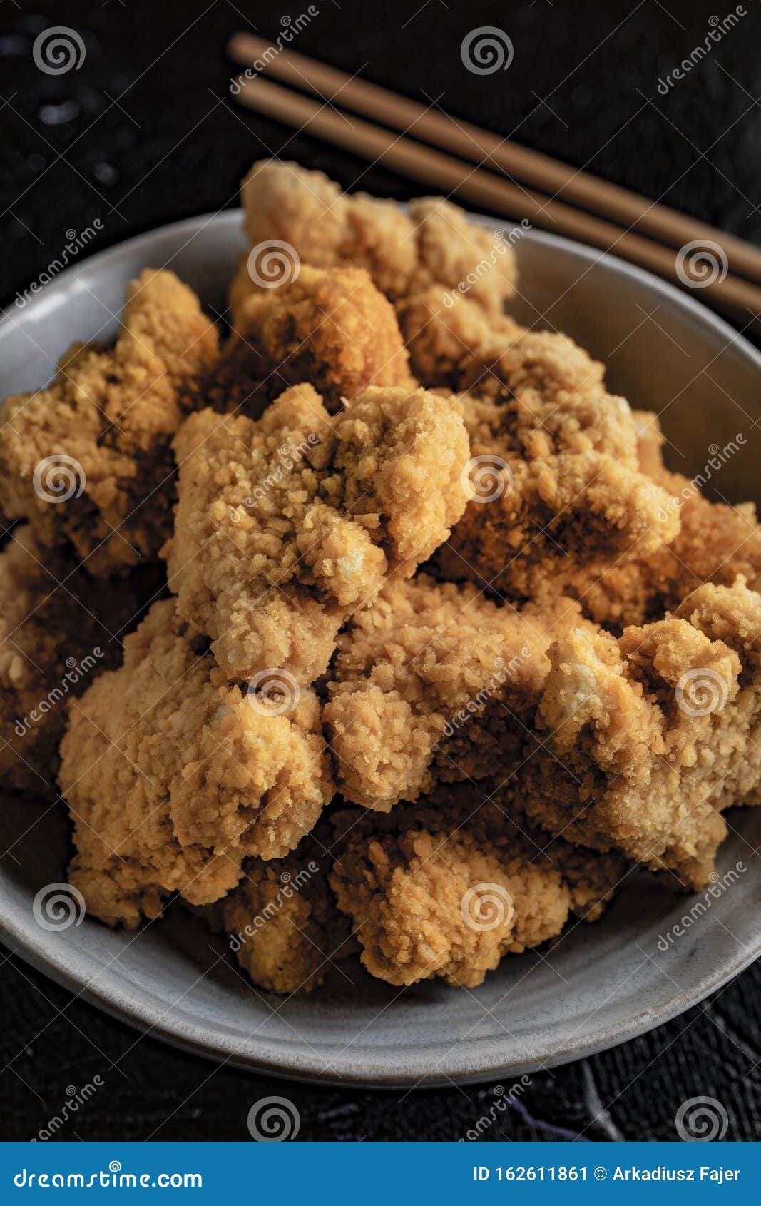 Delicious Crispy Fried Chicken Breast Strips Stock Image - Image of