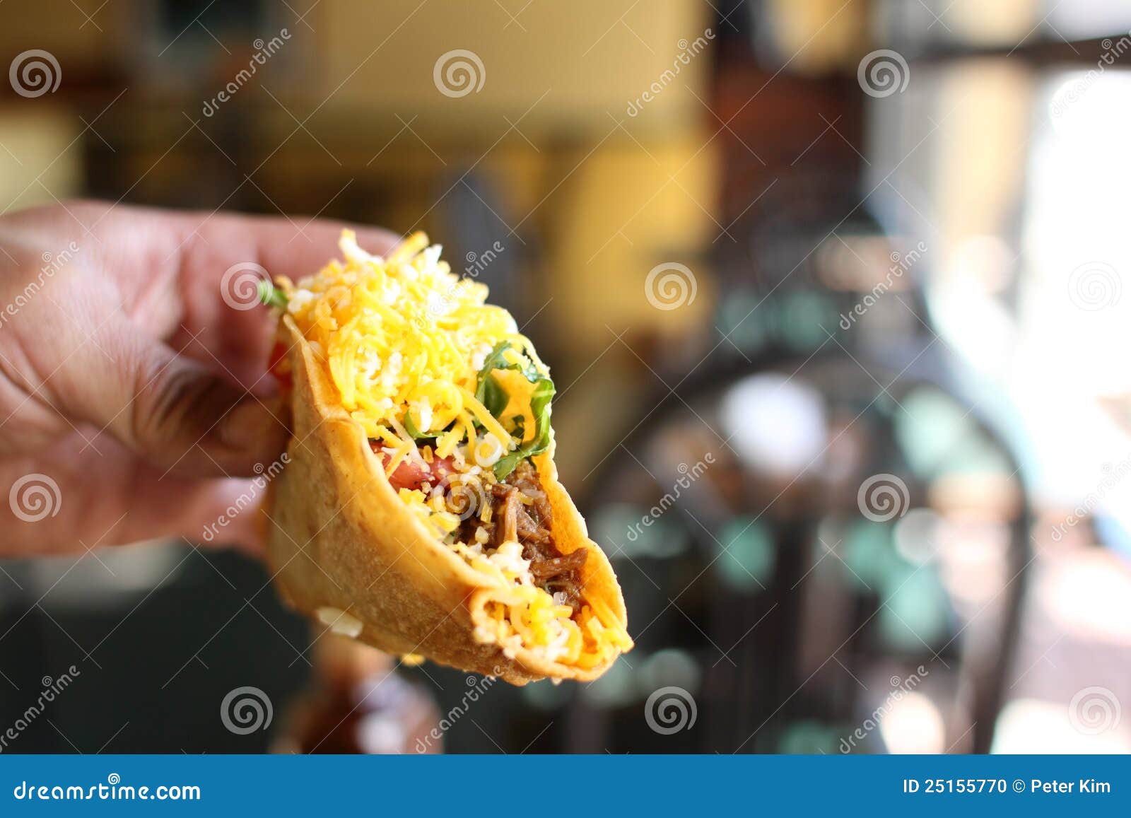 Tacos With Crunchy Tortillas Stuffed With Seafood Battered With Iceberg