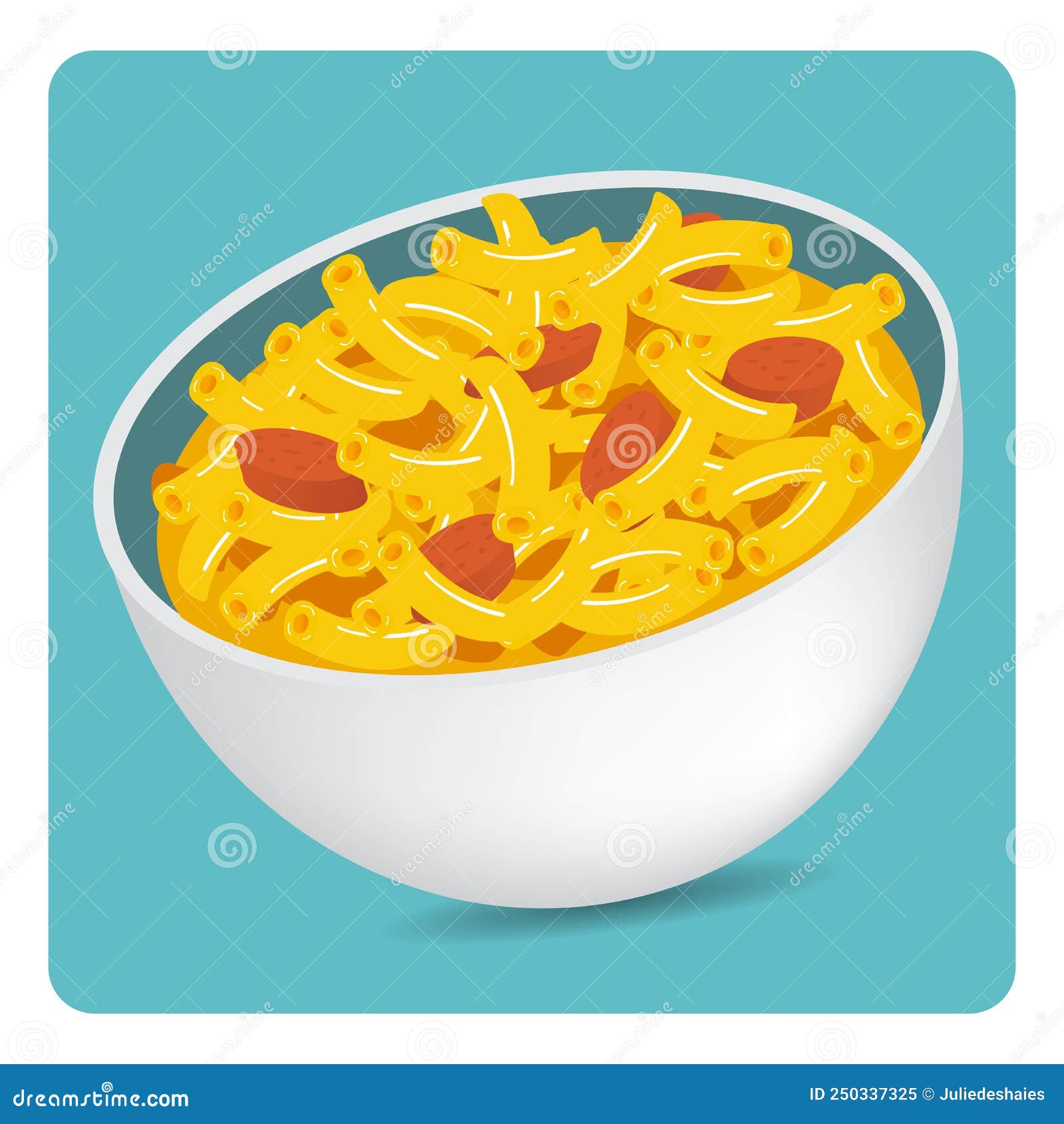 bowl of macaroni and cheese clipart