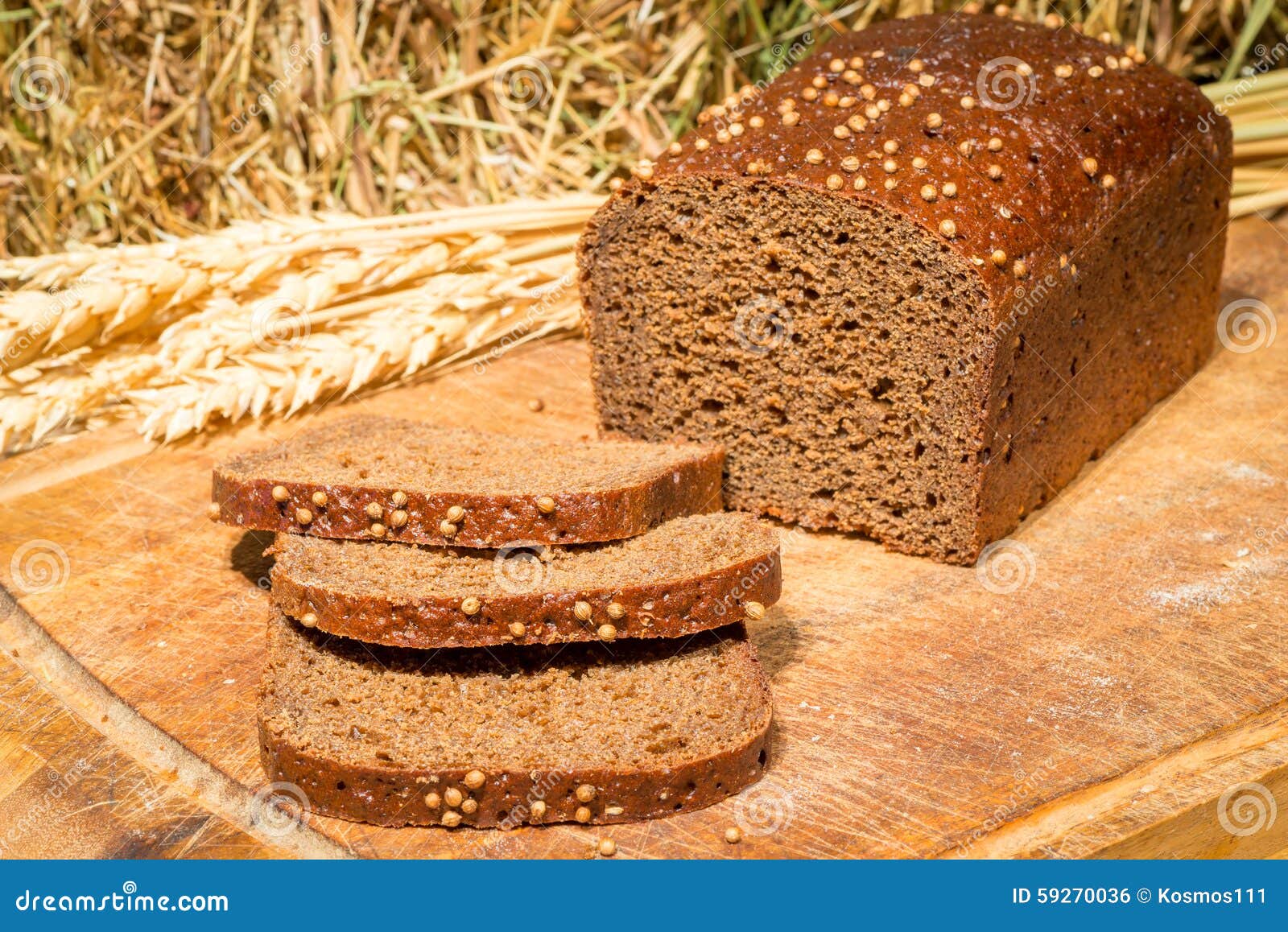 Delicious Flavored Bread on the Background of Dried Hay Stock Photo Image of delicious