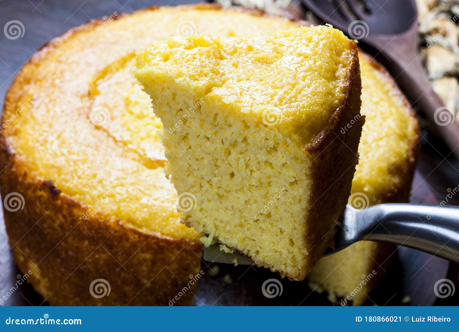 Delicious fresh corn cake stock image. Image of homemade 180866021