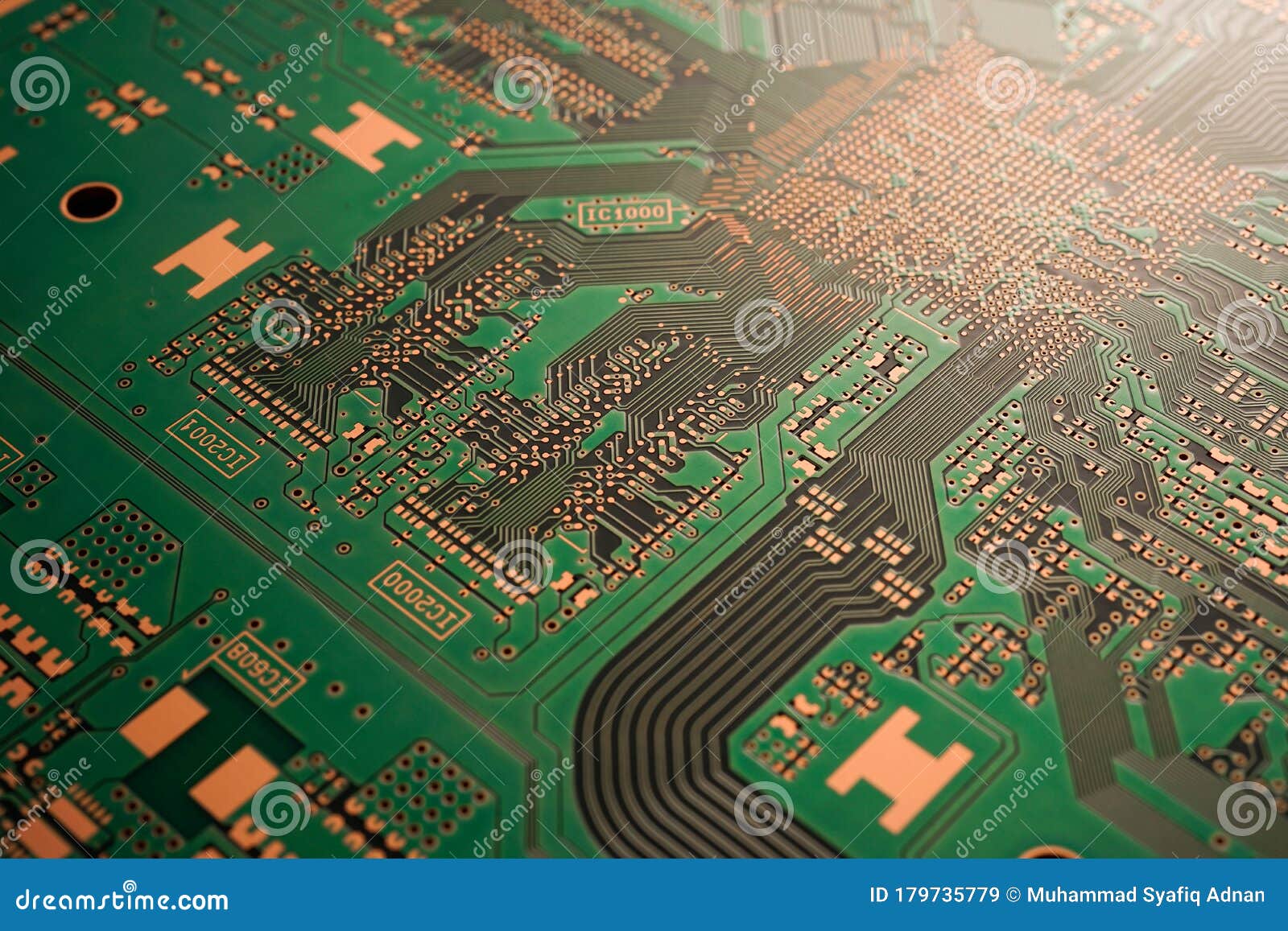 printed circuit board pcb with no component mounted