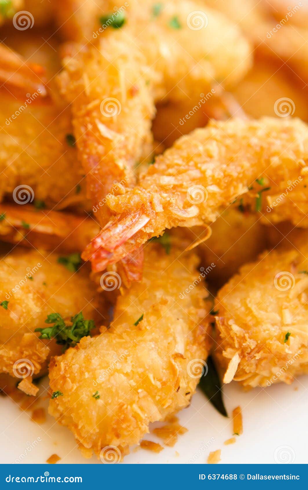 Delicious Fresh Fried Shrimp Stock Photo Image of decadent