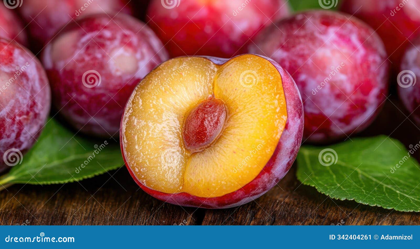 delicious fresh peach slices