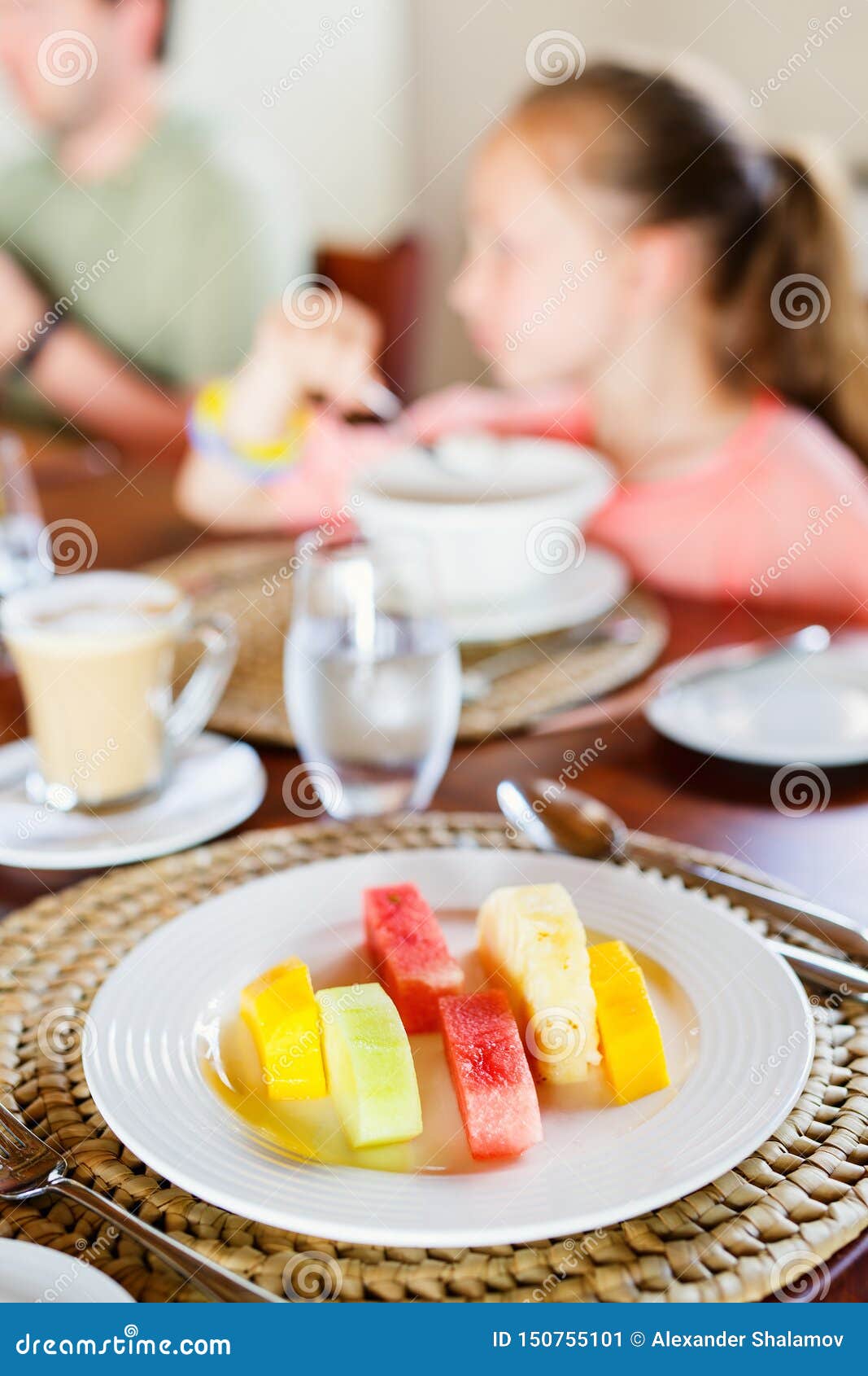 Delicious Fruits for Breakfast Stock Image Image of authentic, served