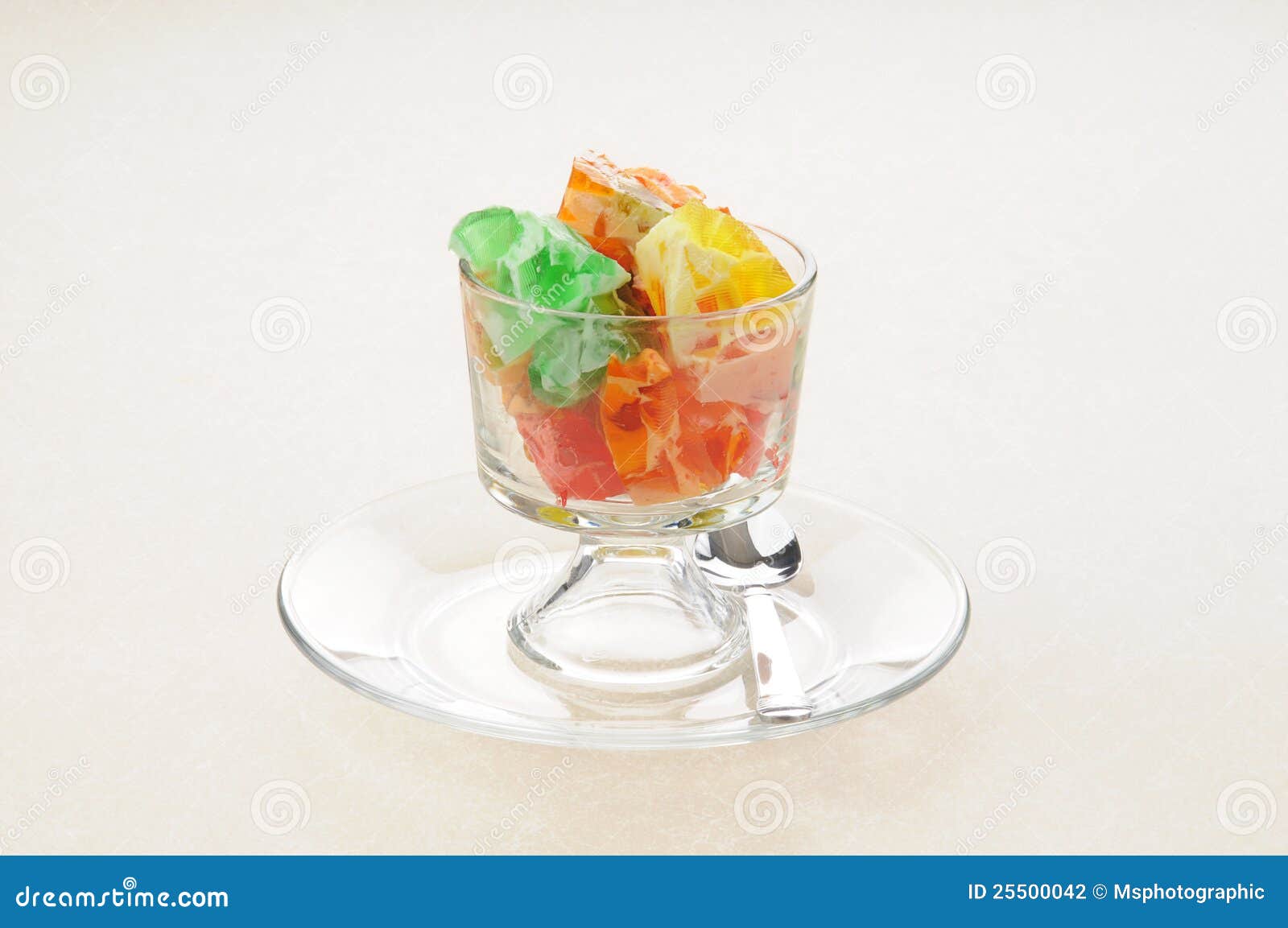 Delicious gelatin dessert stock photo. Image of cubes 25500042