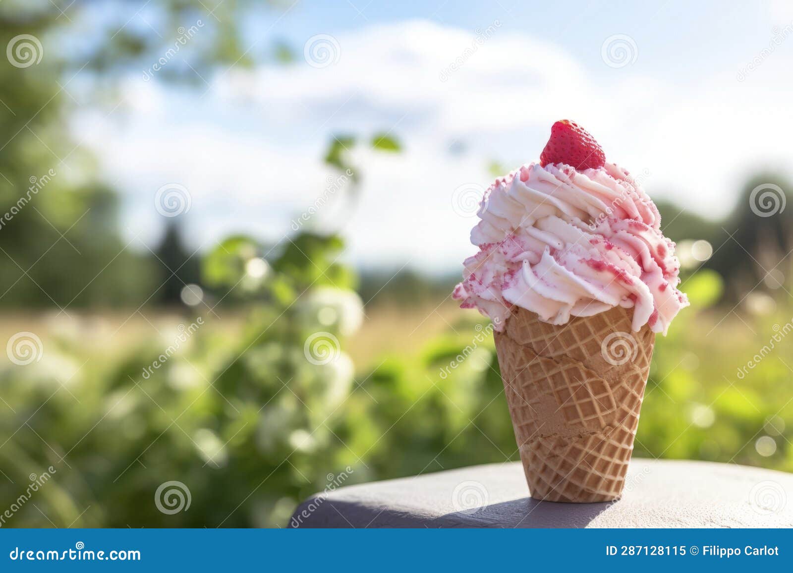 delicious ice cream cone