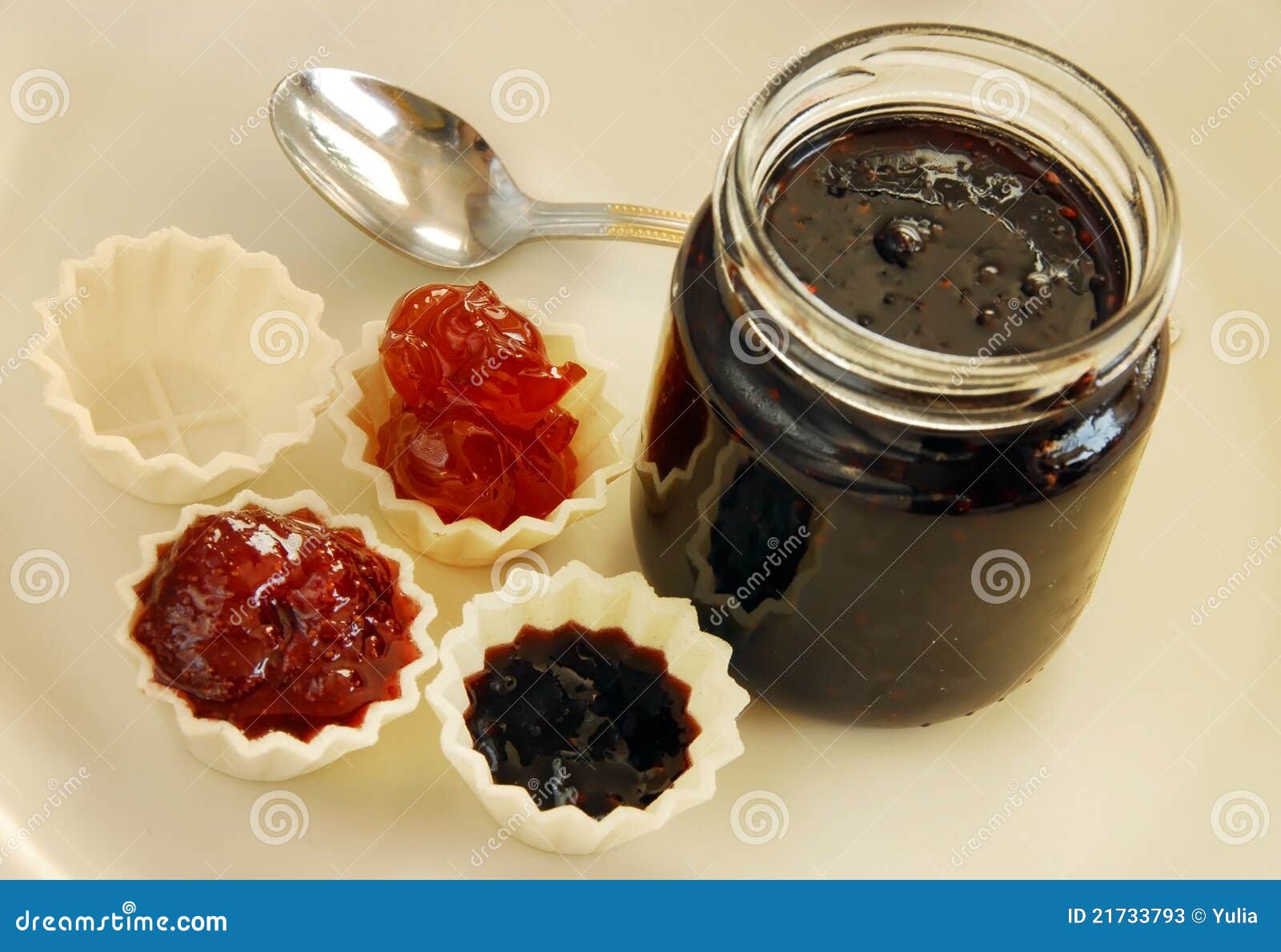Delicious jam stock image. Image of cups, fruit, ingredient 21733793