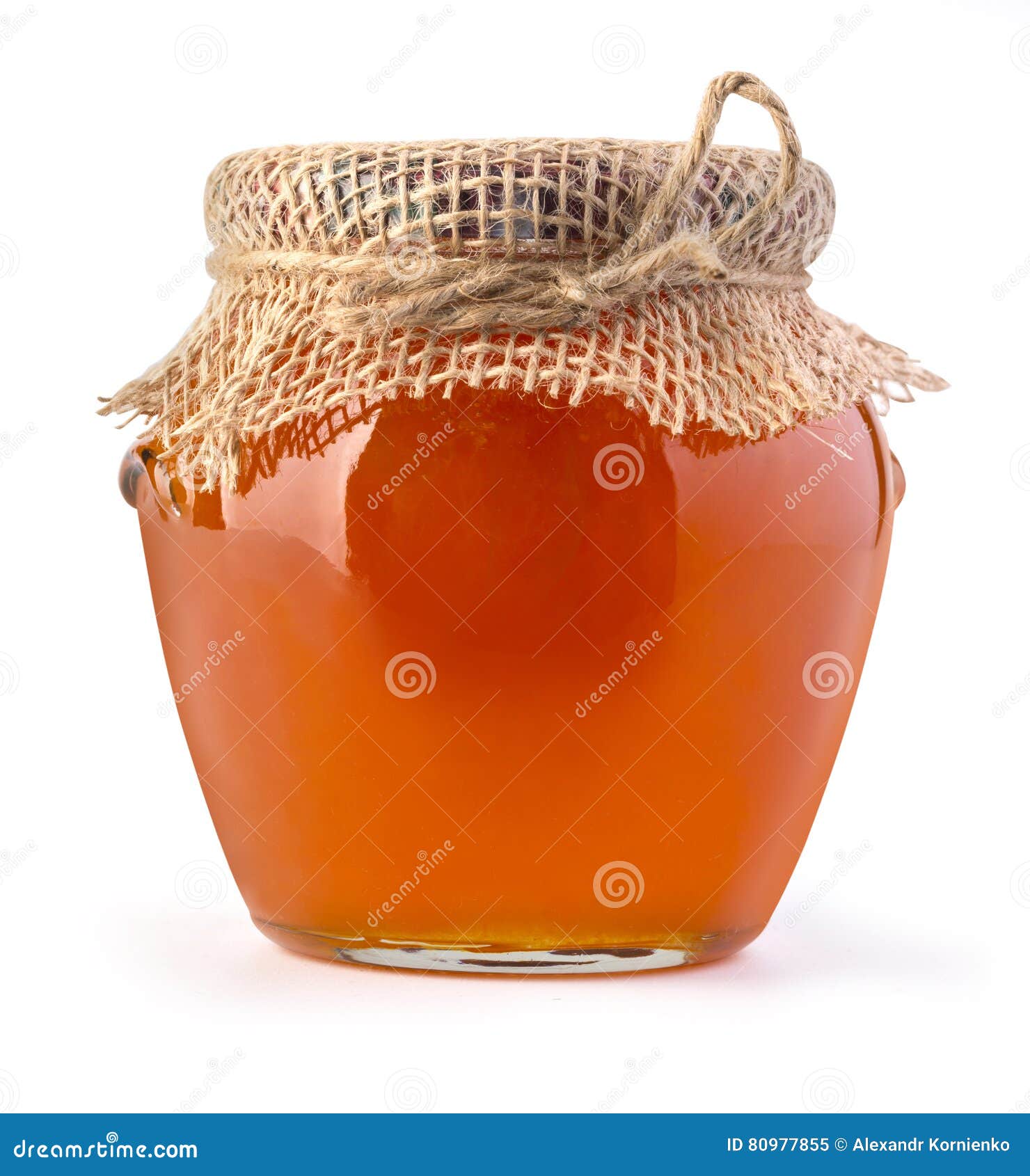 Delicious Jam in the Pot Isolated Stock Image Image of jelly