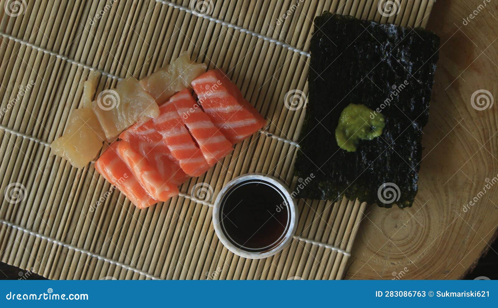 delicious japanese cuisine called sushi.