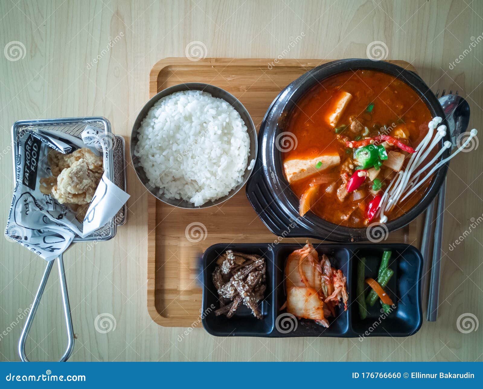 Delicious Korean Food Served on the Table Stock Photo Image of asia