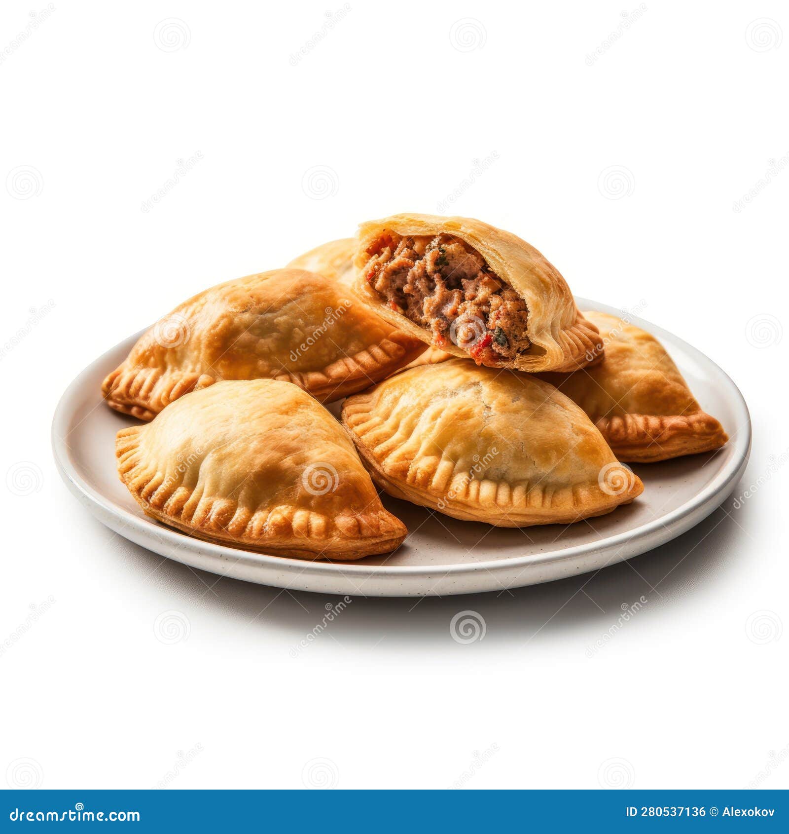 Delicious Meat Filling on a Plate High Resolution Image . Stock