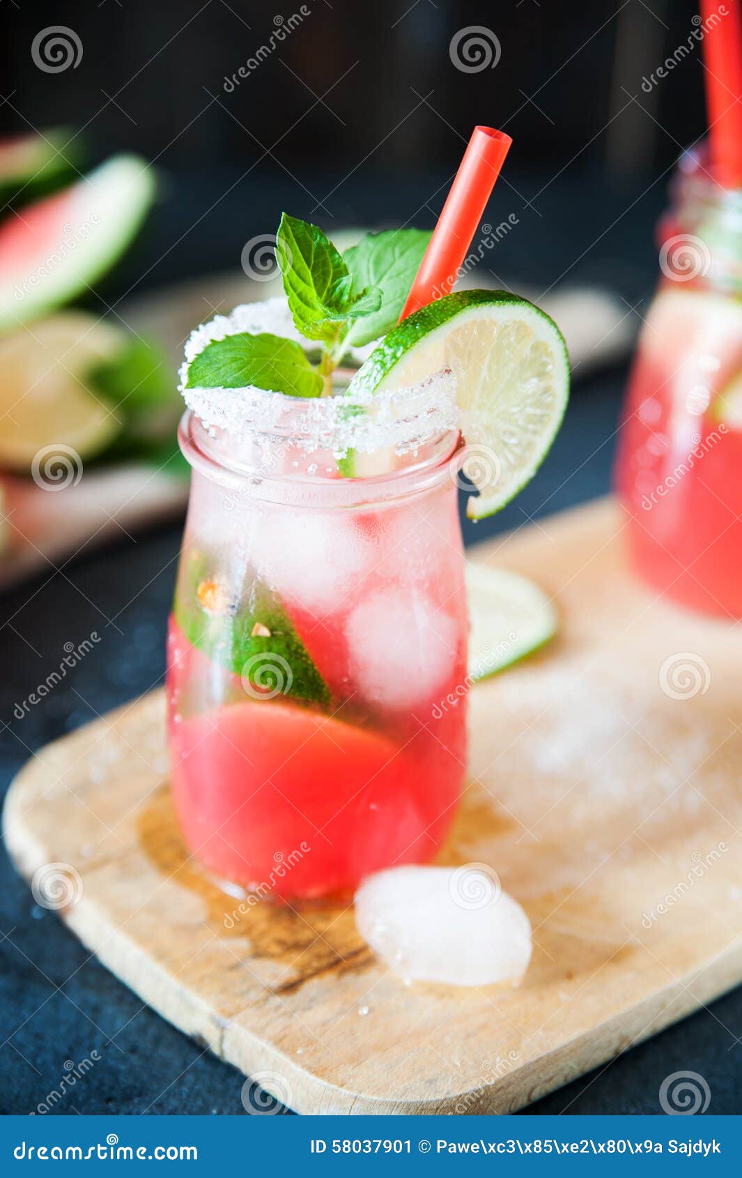 Delicious Melon and Lime Drink Stock Image Image of beverage, season