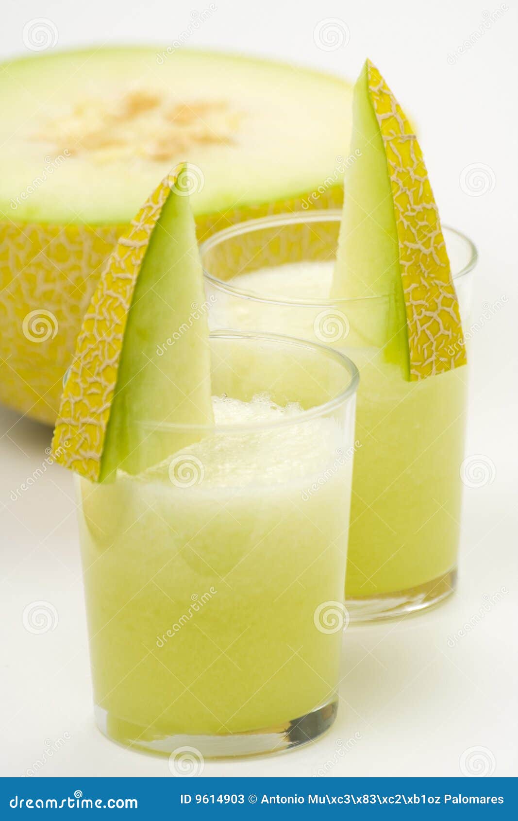 A Delicious Melon Milkshake Stock Image Image of milk, milkshake 9614903