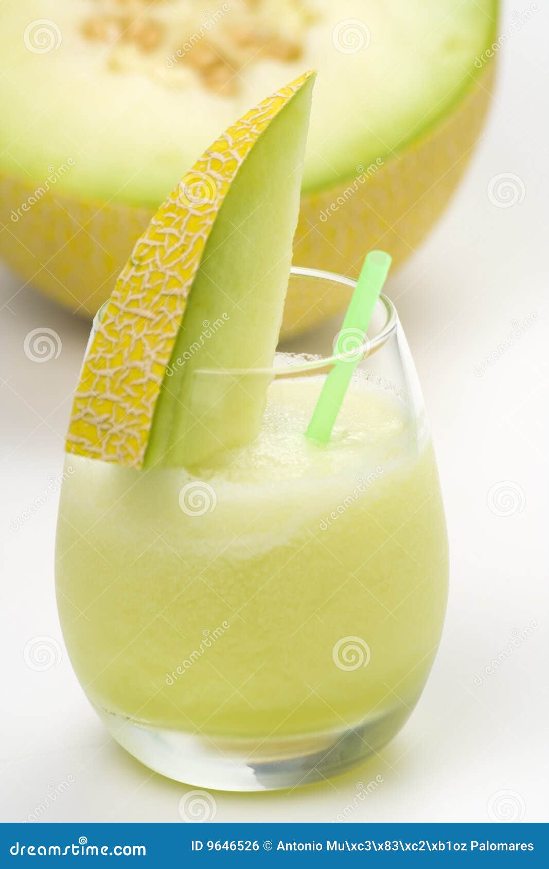 A Delicious Melon Milkshake Stock Photo Image of milk, dessert 9646526