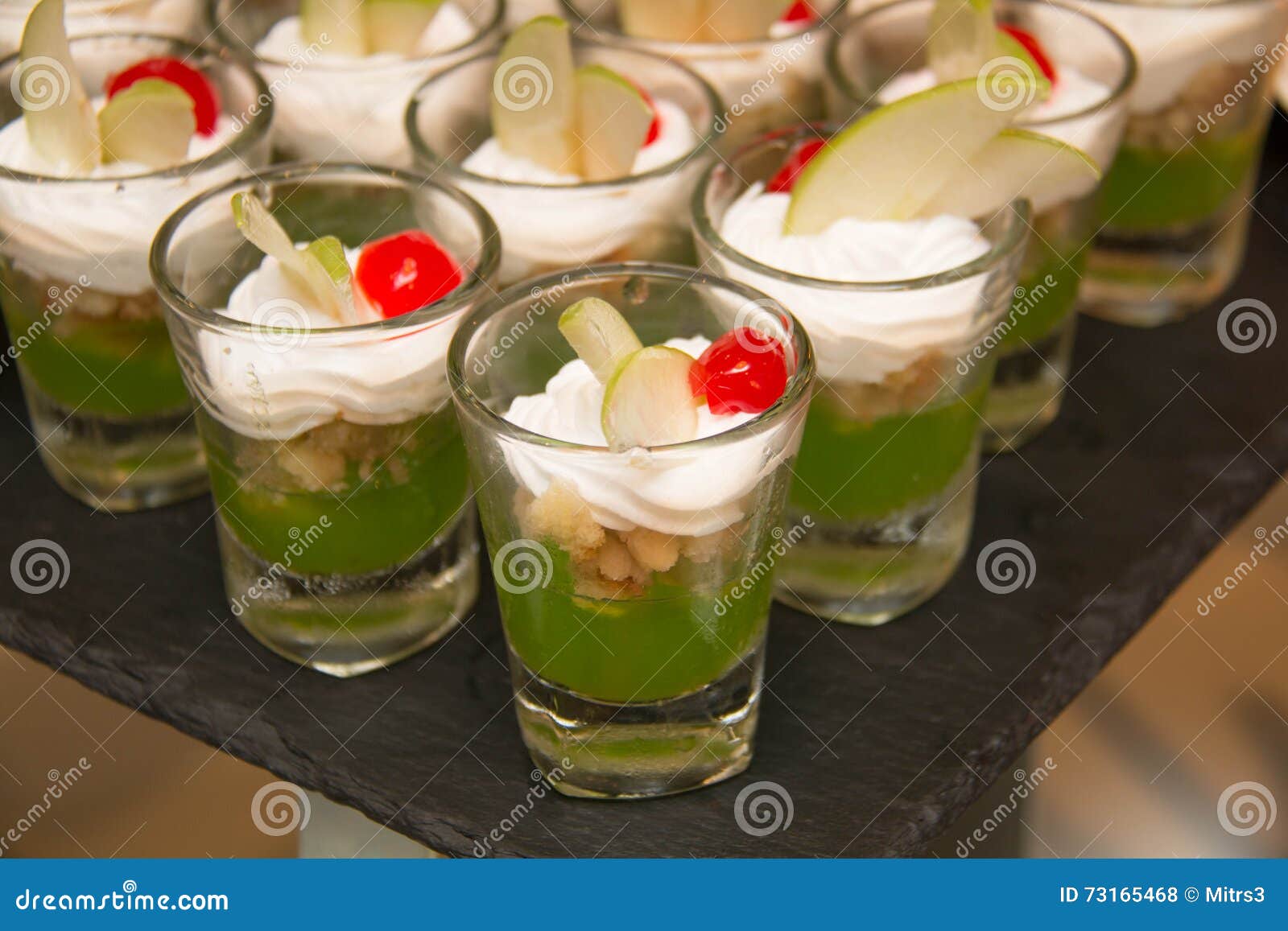 Delicious Mini in Glass Dessert Station Stock Photo Image of fruit