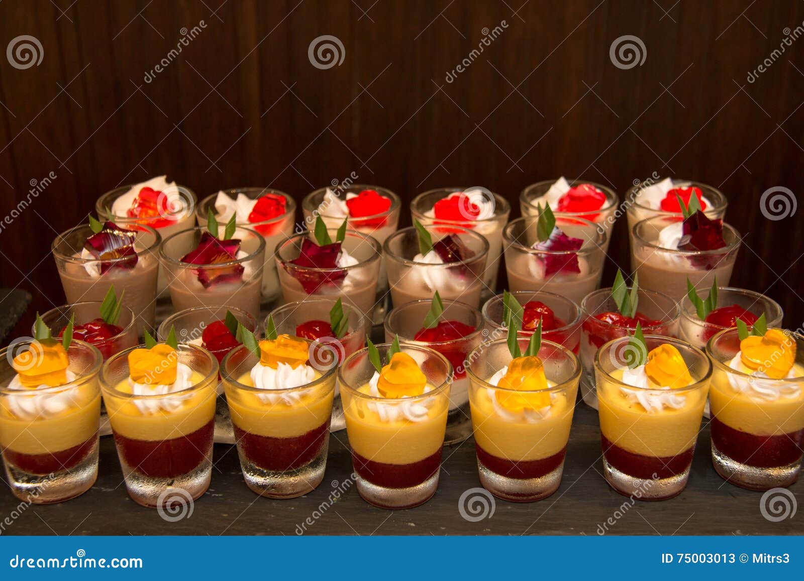 Delicious Mini in Glass Dessert Station Stock Image Image of gourmet