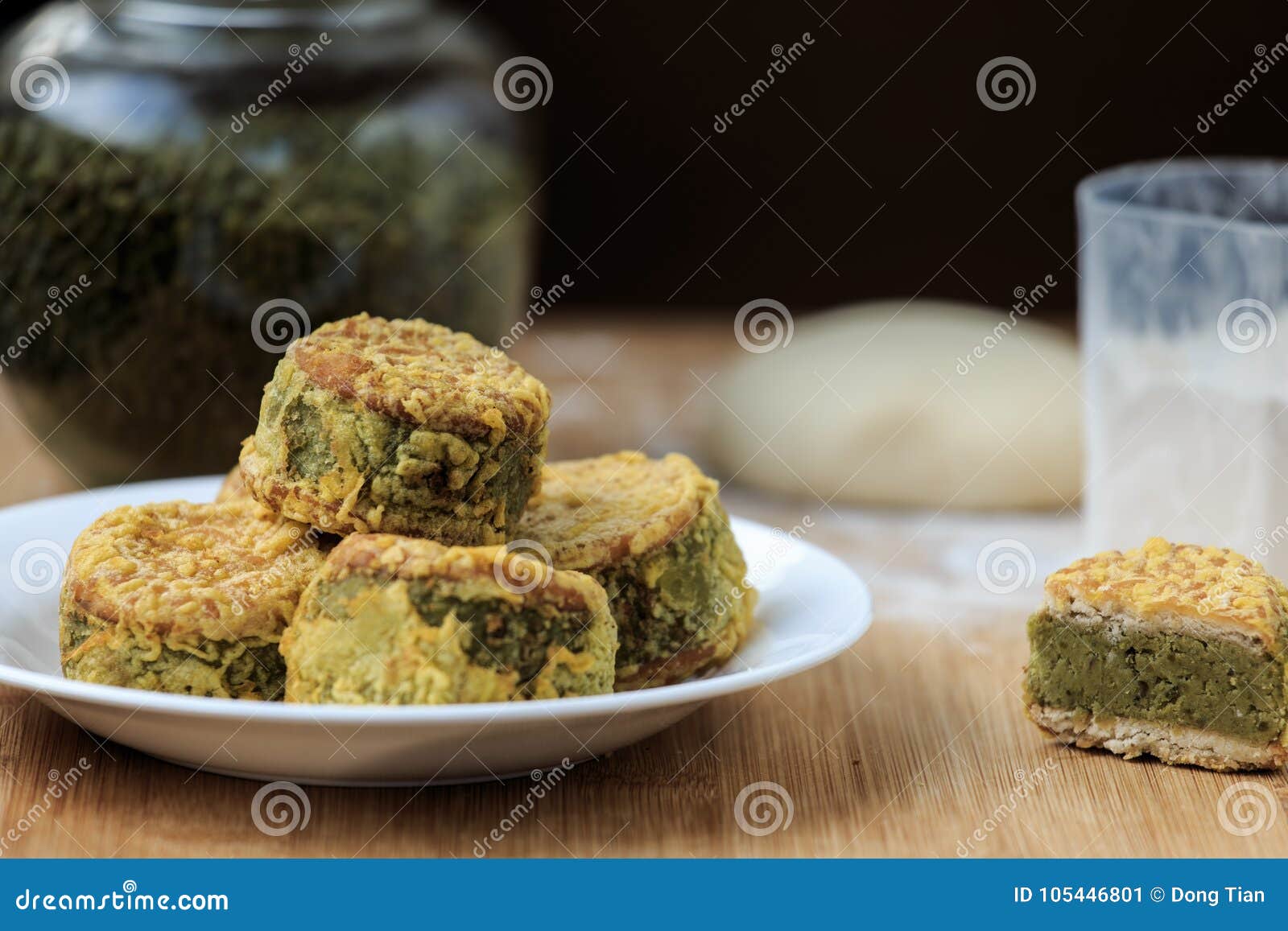 Delicious mung bean cake stock image. Image of fresh 105446801