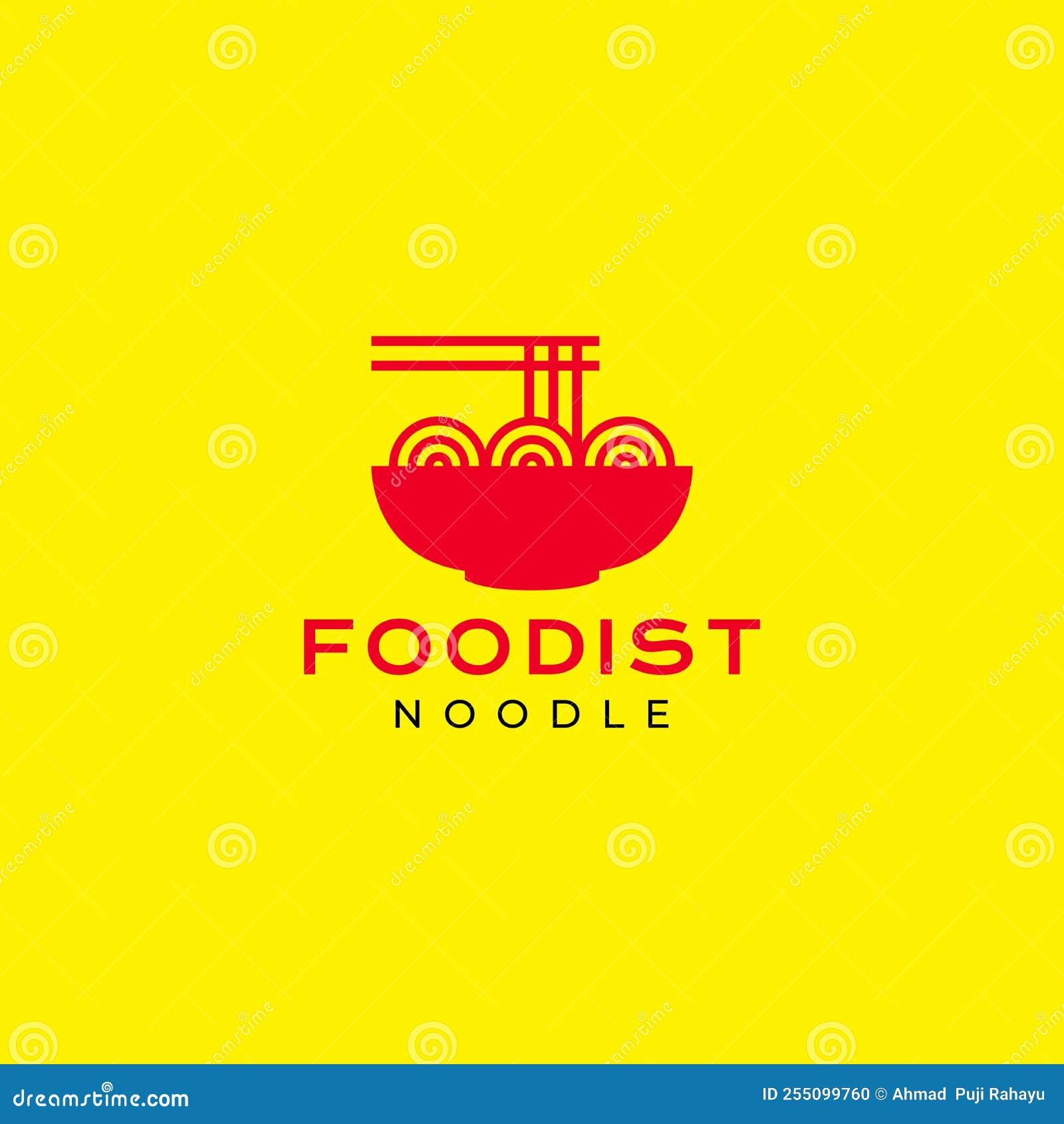 Delicious Noodle Logo Design Vector Stock Vector Illustration of menu, ingredient 255099760