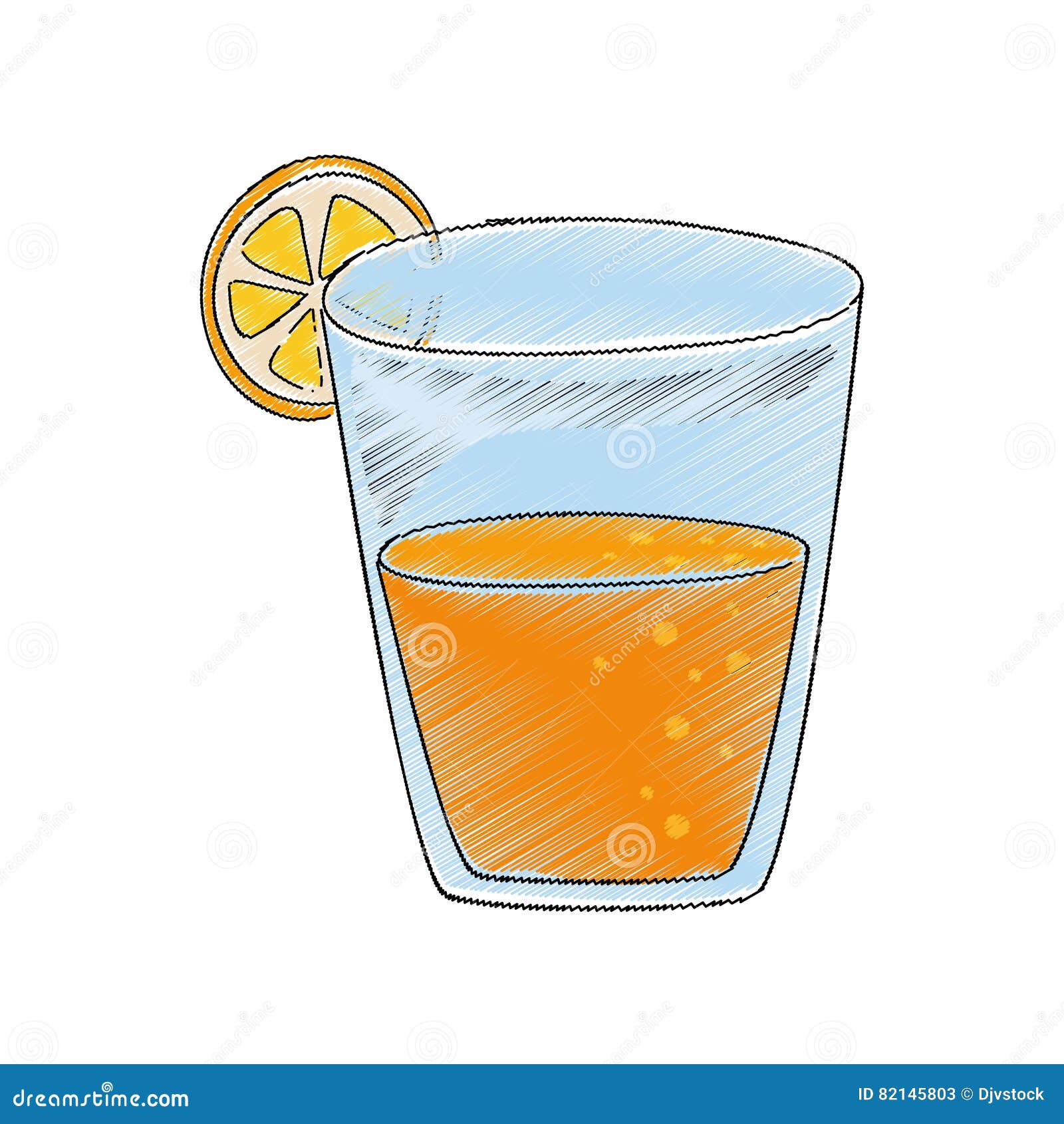 Delicious orange juice stock vector. Illustration of healthy - 82145803