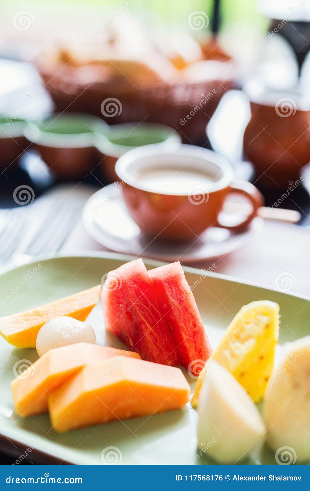 Delicious Fruits for Breakfast Stock Photo - Image of food, fruit ...
