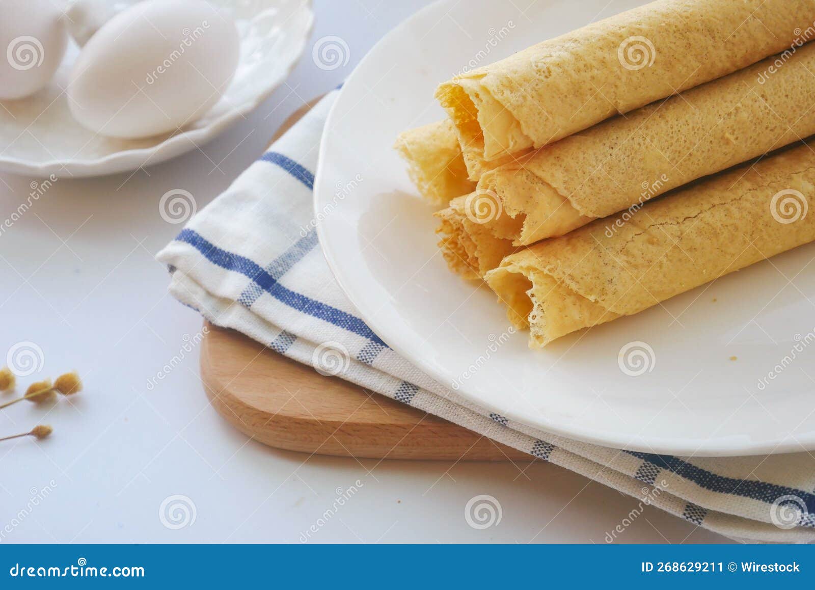 Delicious Oriental Egg Rolls Stock Image Image of afternoon, dessert