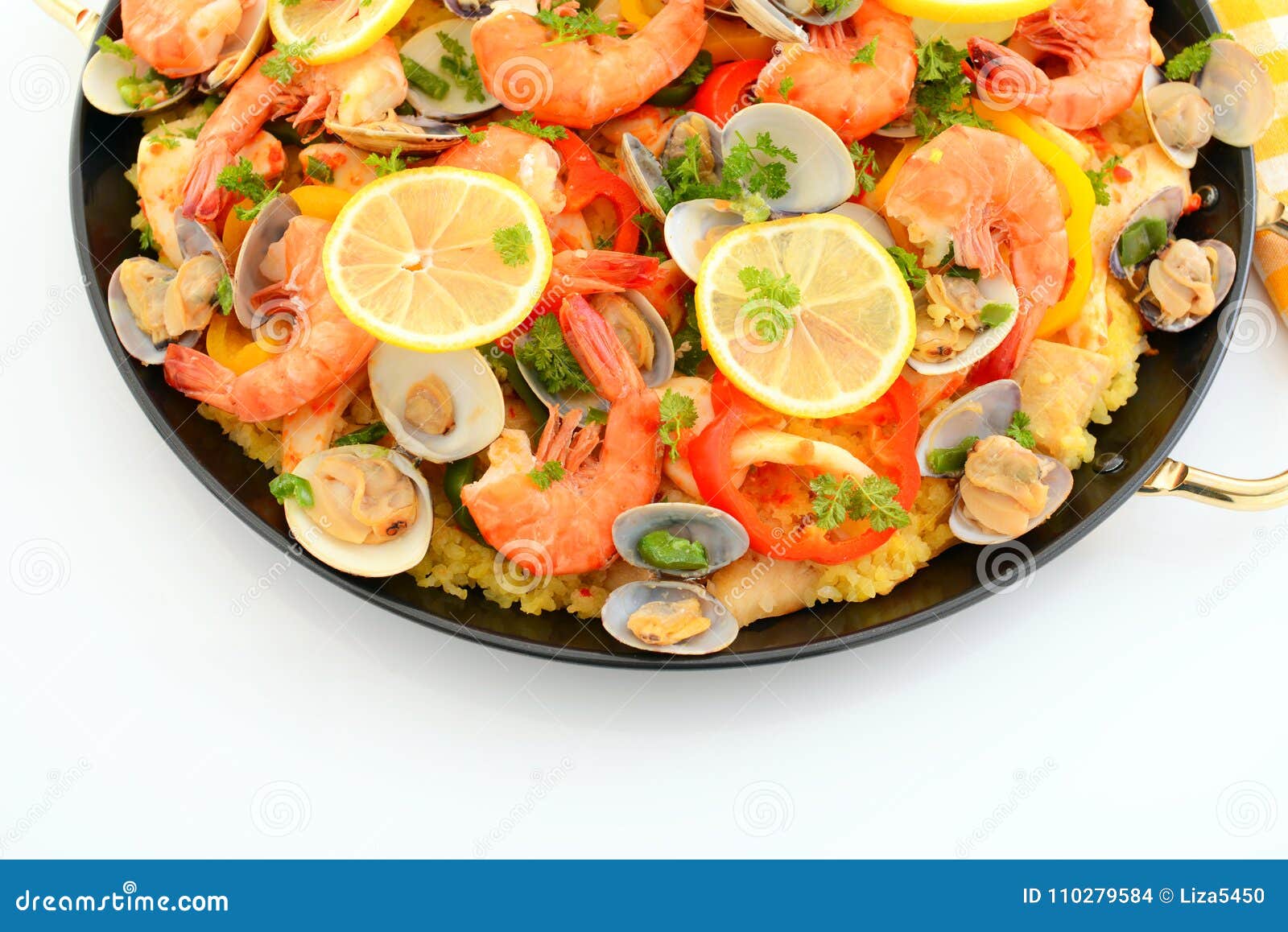 Delicious paella stock photo. Image of healthy, gourmet 110279584