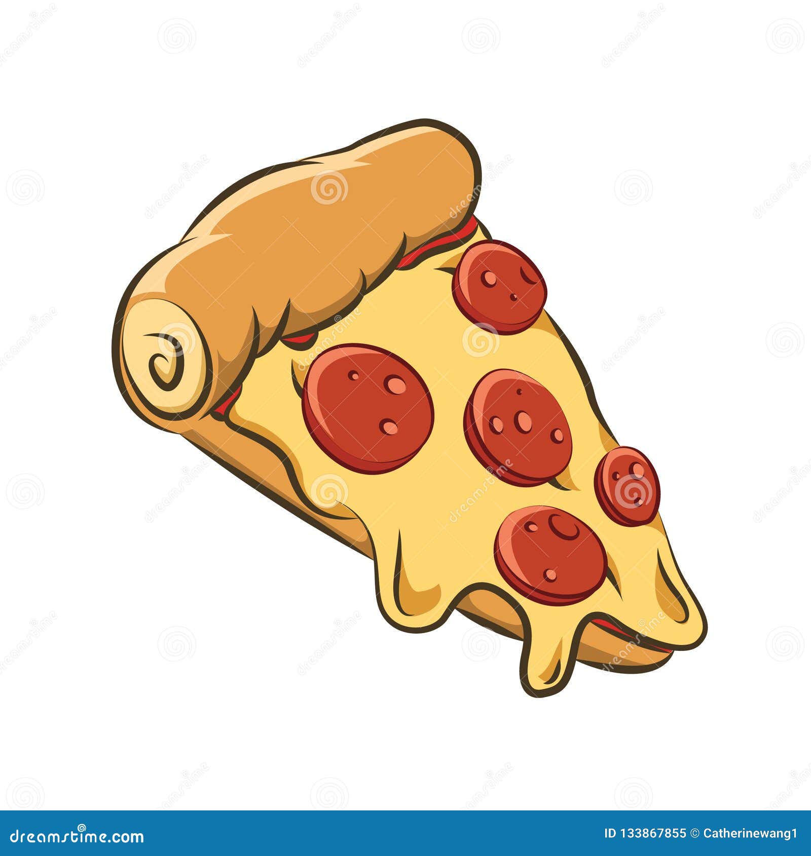 Premium Vector  Pizza with slice cut out vector doodle outline