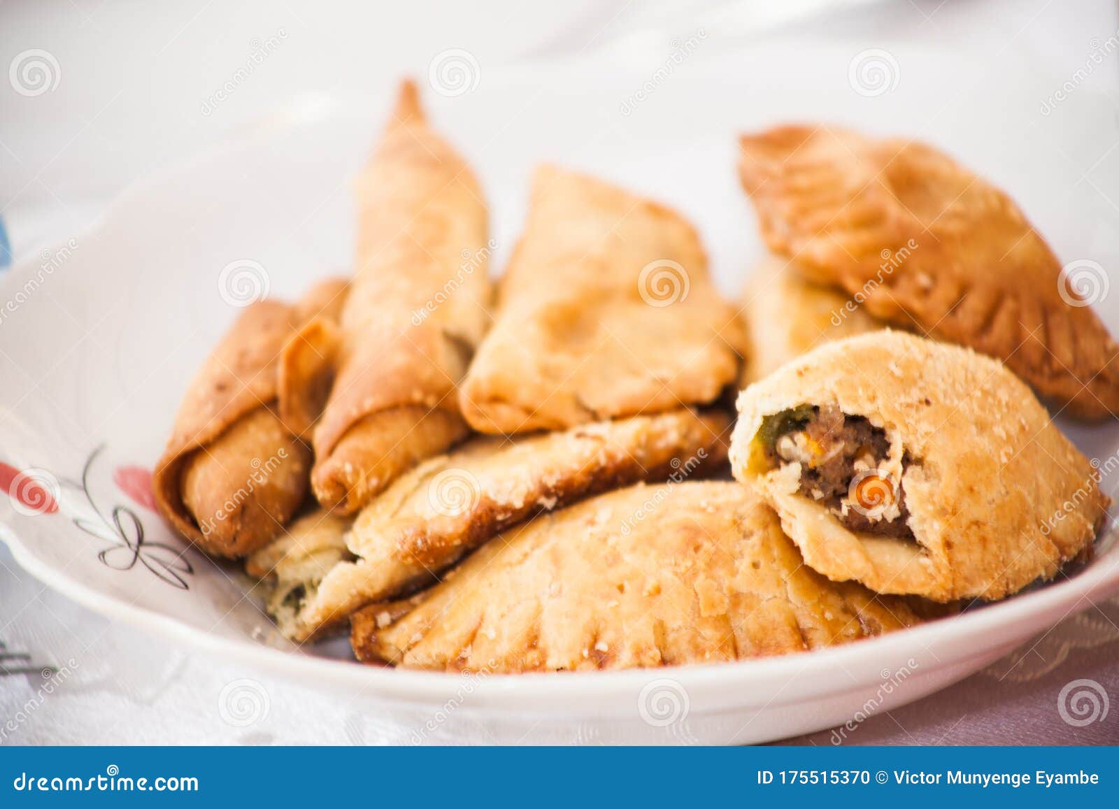 Meat pie the Cameroon way. stock photo. Image of douala - 175515370
