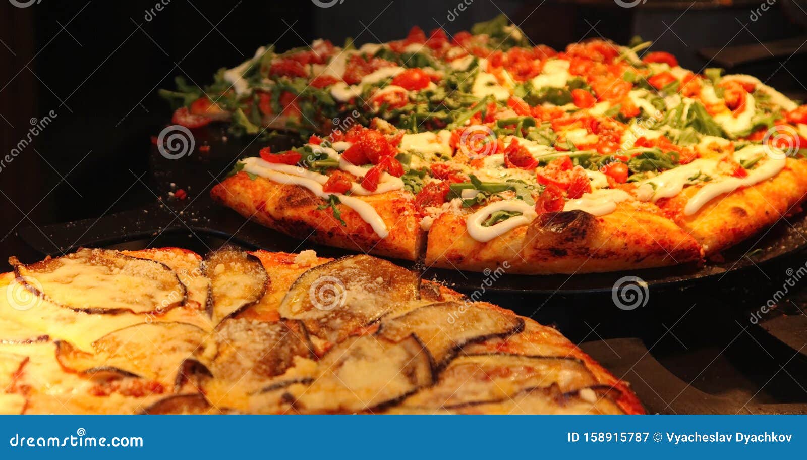 Ruddy Dough Italian Pizza In The Restaurants Kitchen Oven Stock Image Image Of Cuisine