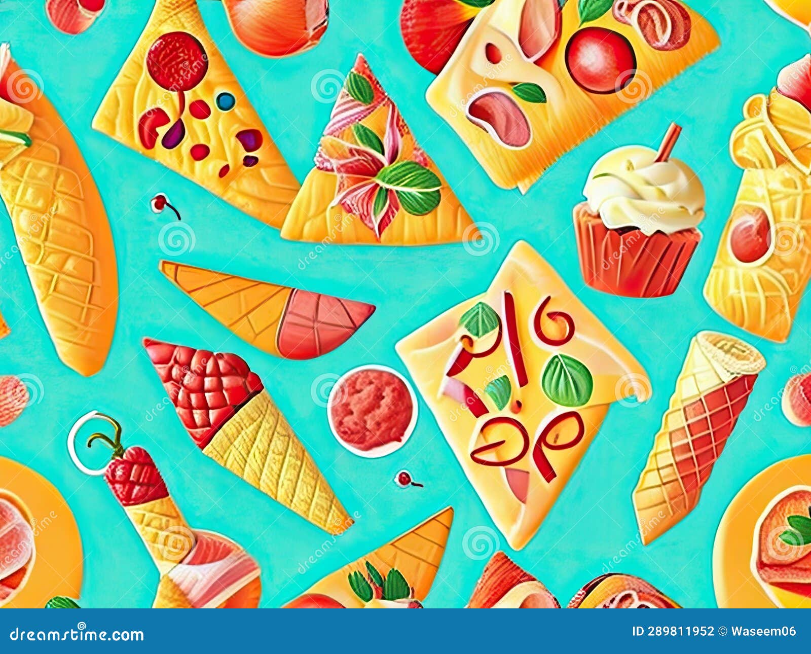 Watering Pizzas Stock Illustrations 1 Watering Pizzas Stock