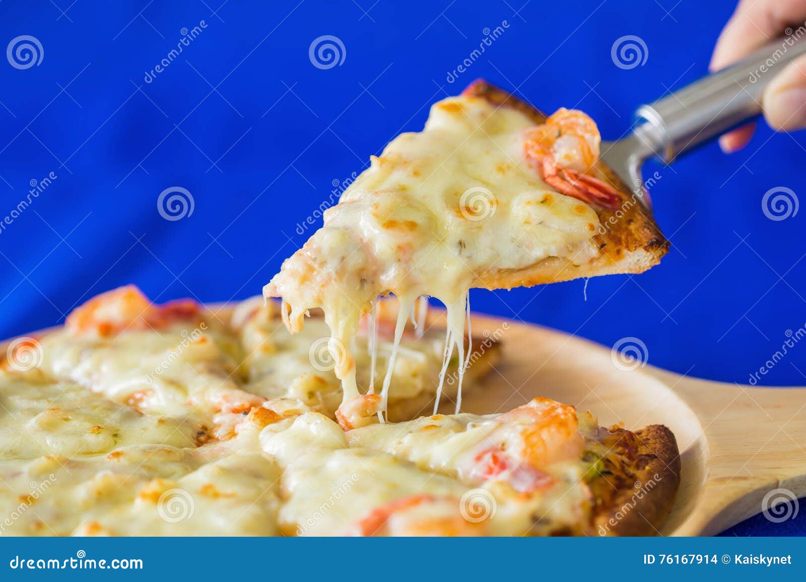 Delicious Pizza with Seafood Stock Photo Image of cooked, nutrition