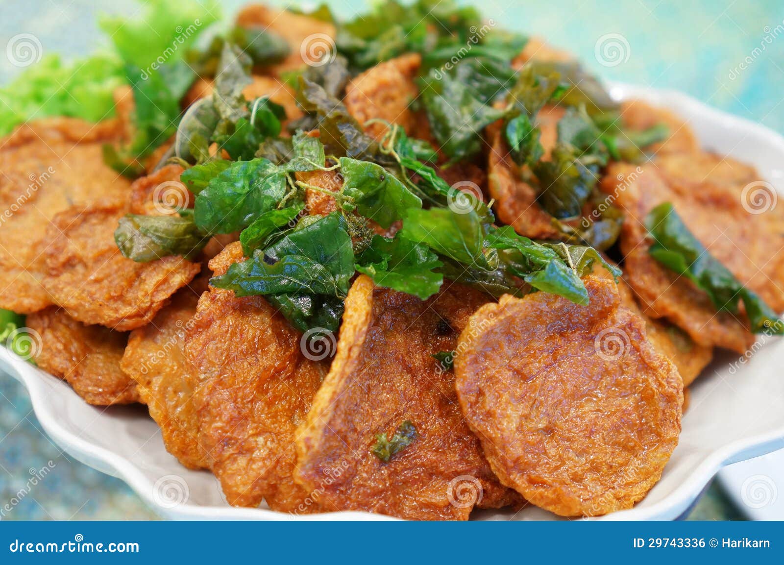 Deepfried Curried Fish Patties Stock Photo Image of dinner