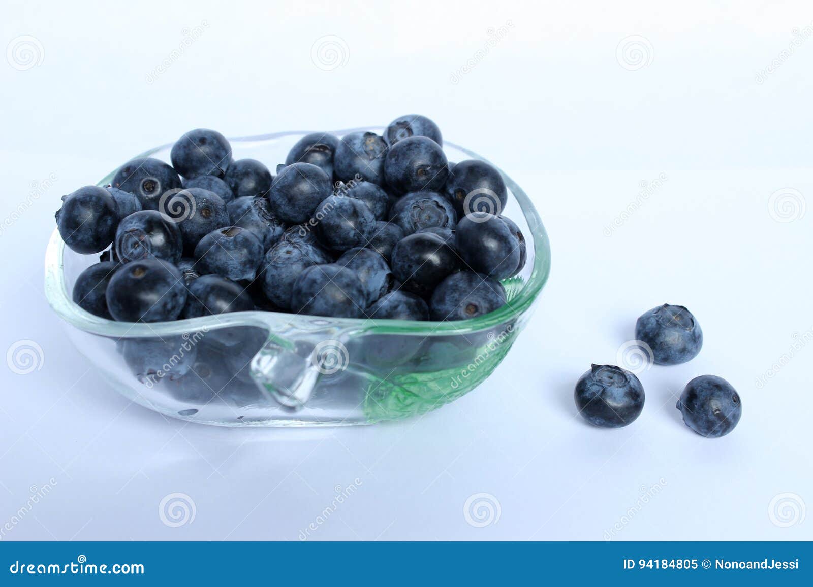 A Delicious Portion of Blueberry and Full of Vitamins Stock Image