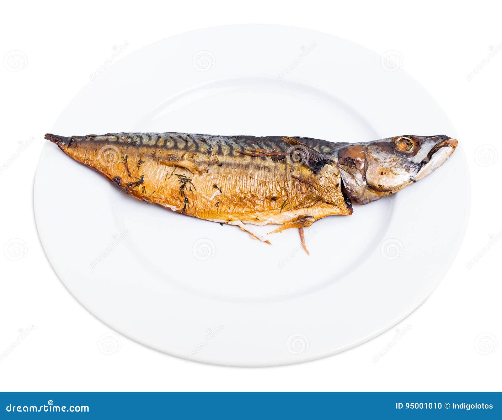 Delicious Roasted Mackerel Fish. Stock Photo Image of meal, mackerel