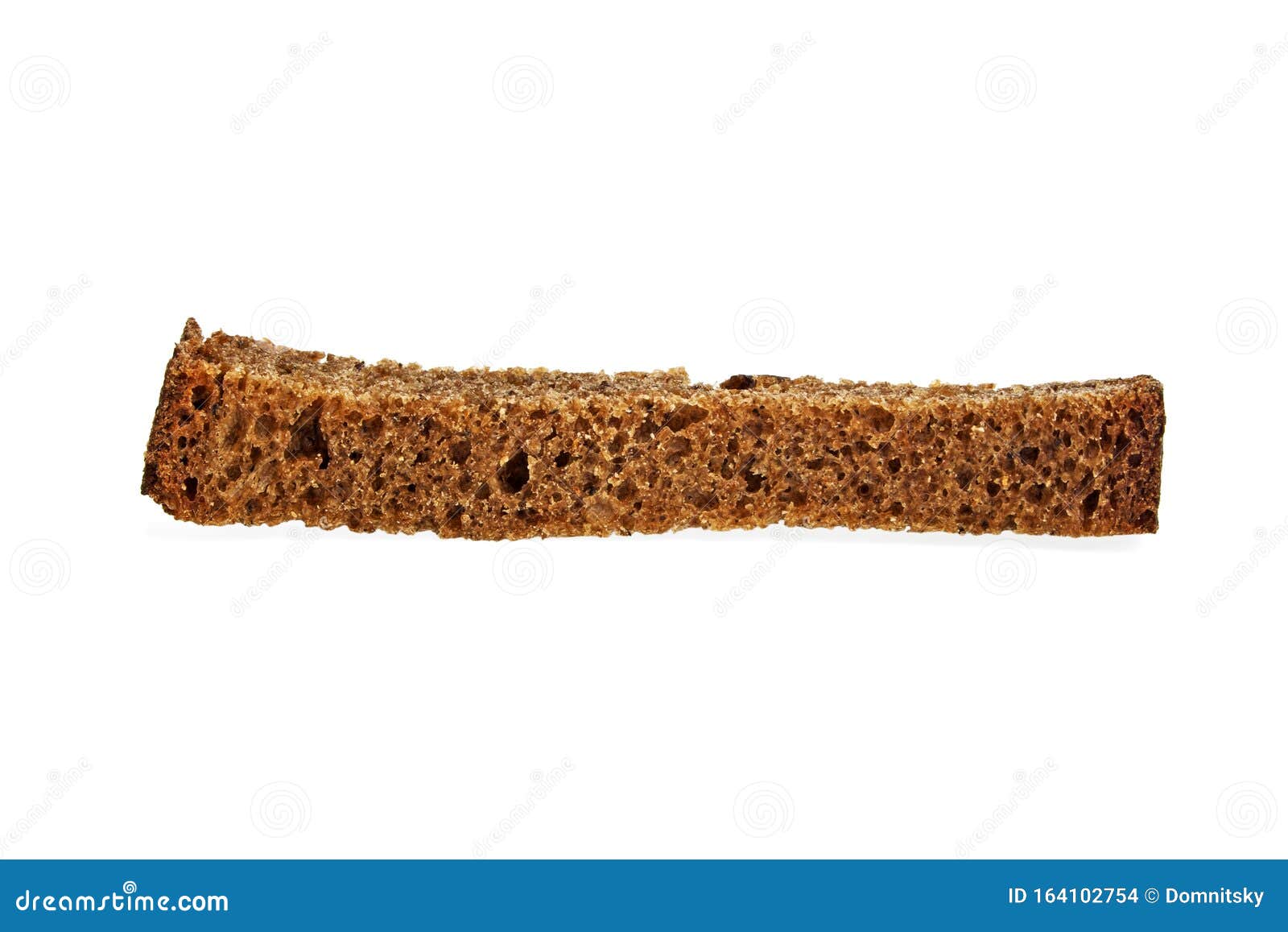Delicious Rye Cracker on a White Background Stock Photo Image of